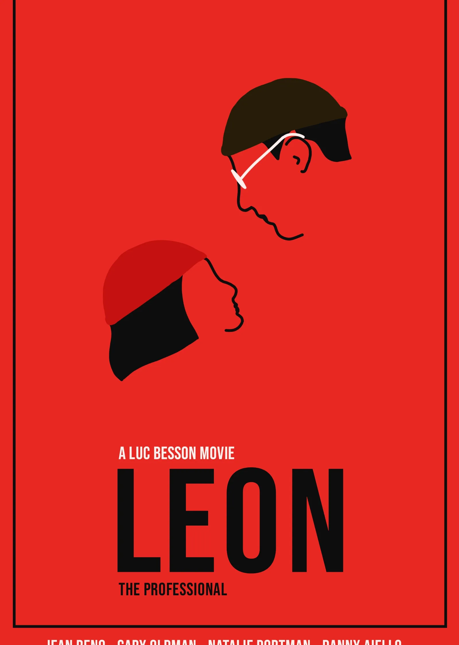 Leon: The Professional Minimalist metal tablo