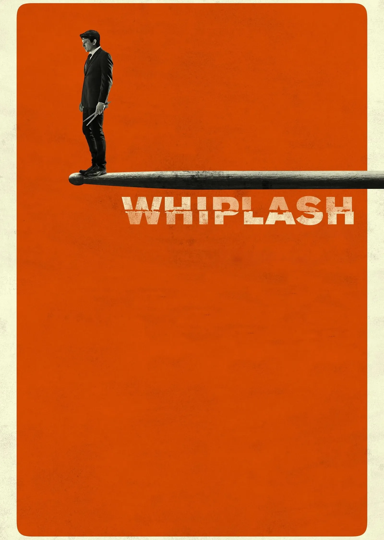 Whiplash - Davul Çubuğu Üzerindeki Adam metal tablo