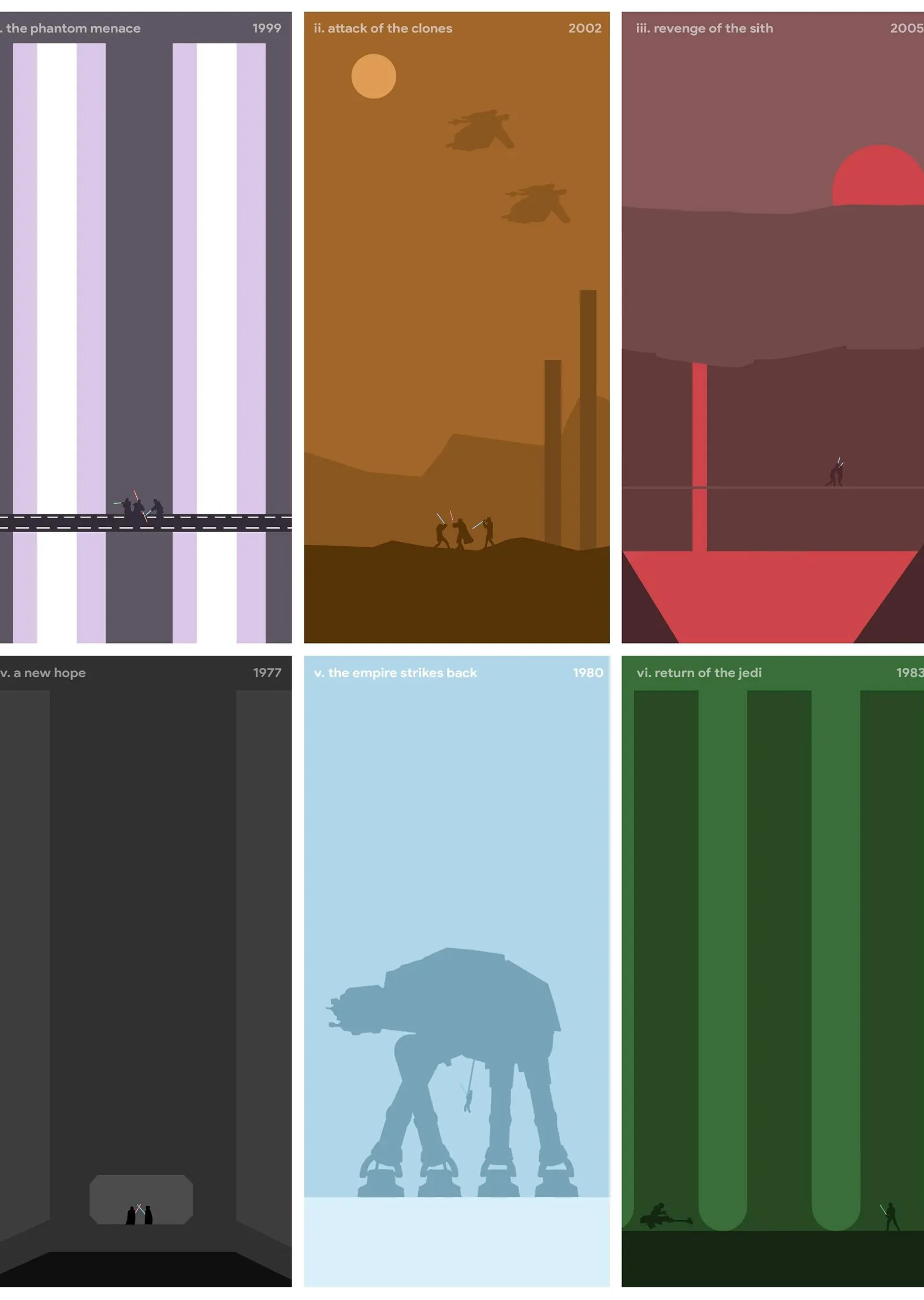 Star Wars: The Phantom Menace Minimalist metal tablo
