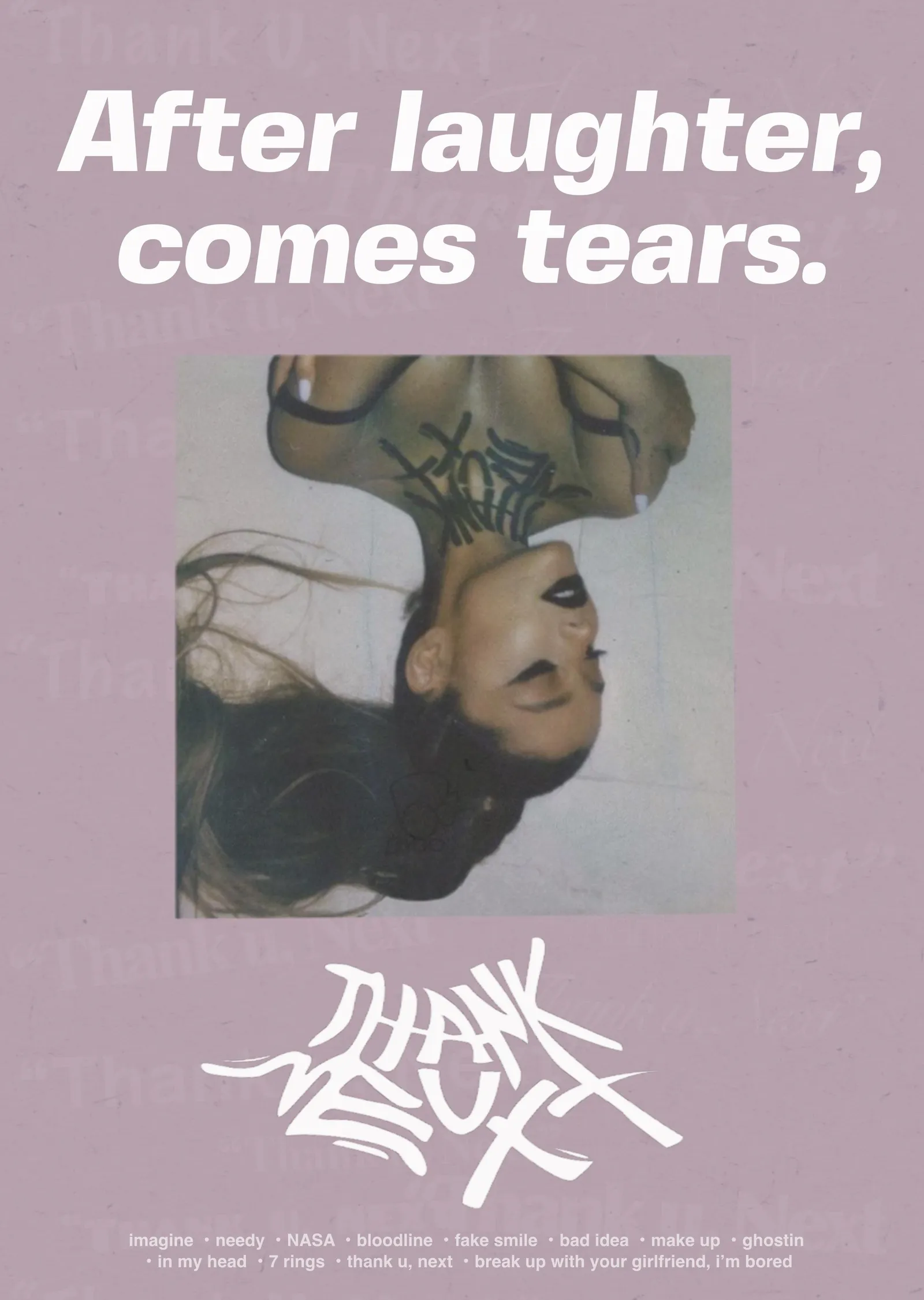 Ariana Grande: After Laughter, Comes Tears metal tablo