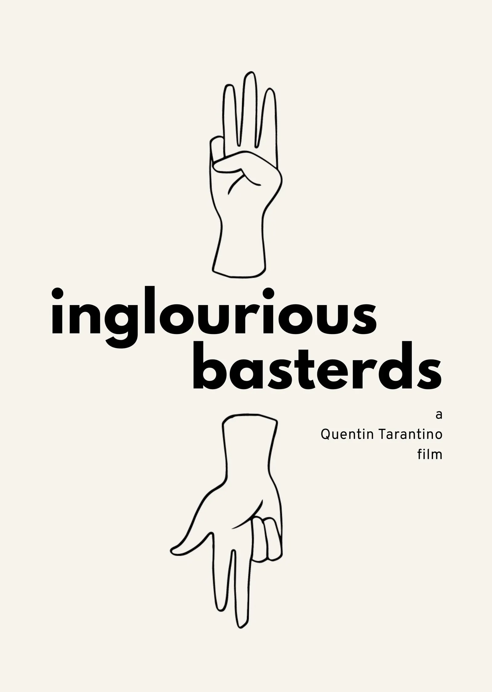 Inglourious Basterds - Soysuzlar Çetesi metal tablo