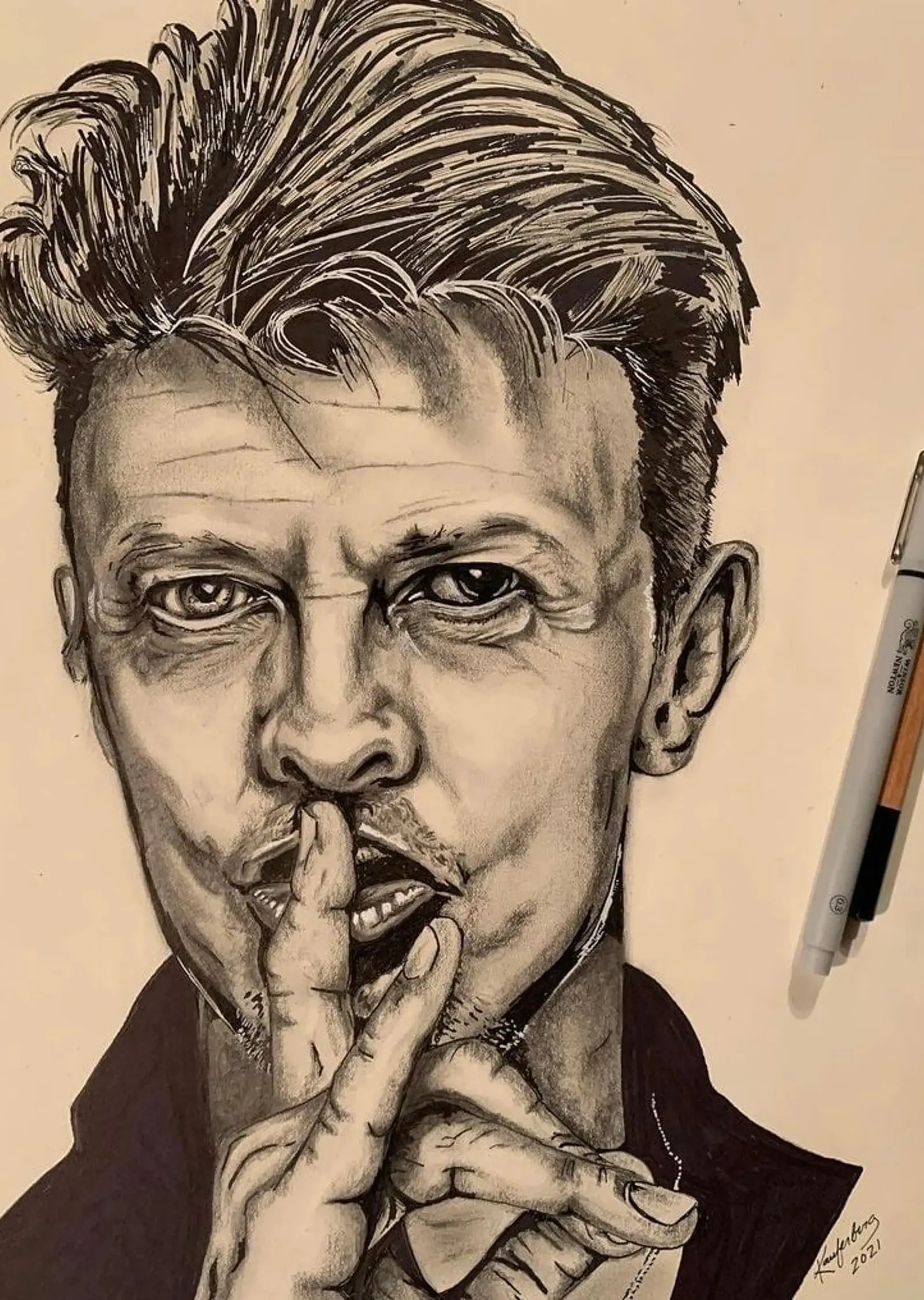 David Bowie: Müzik İkonu metal tablo