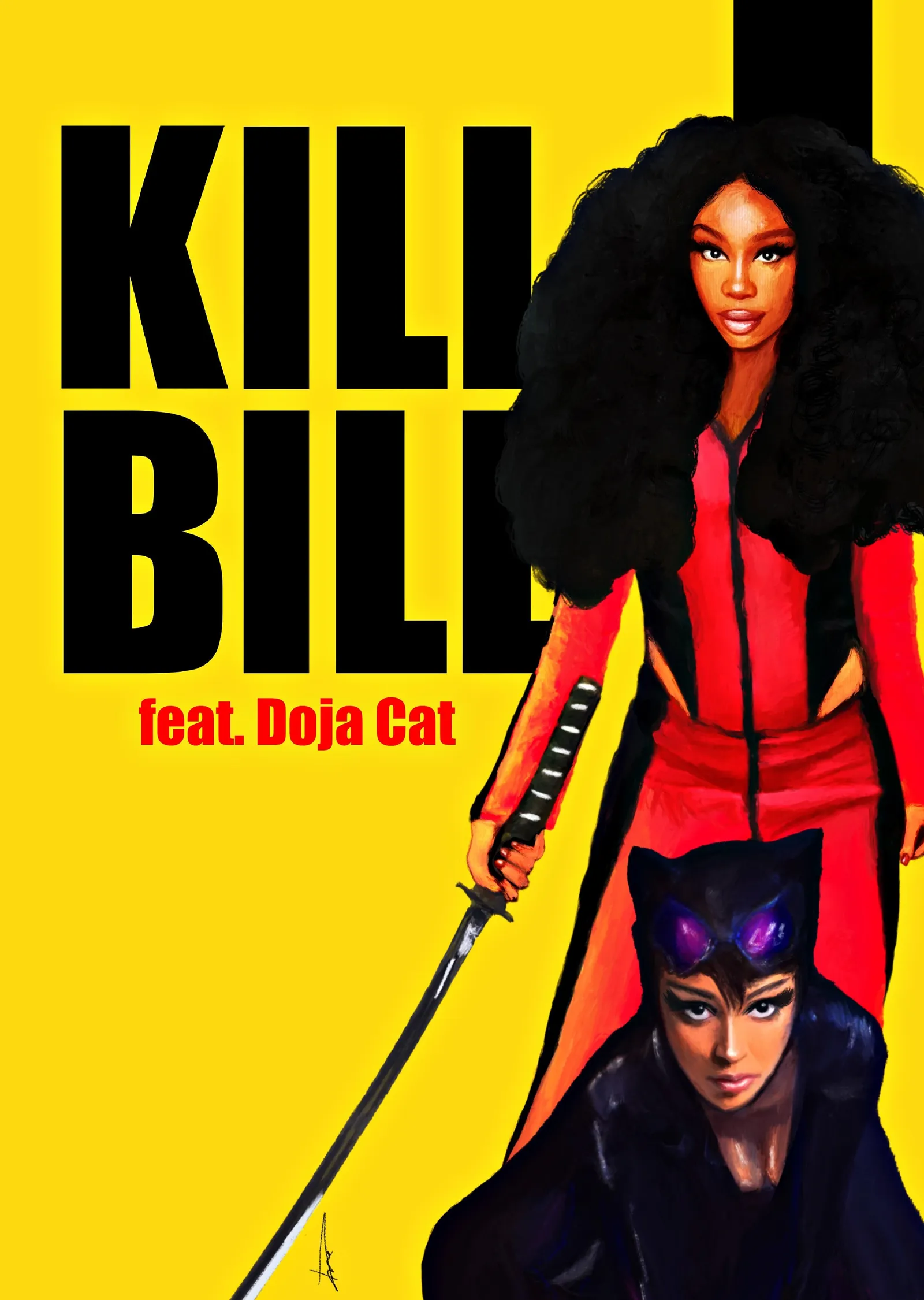 Kill Bill metal tablo