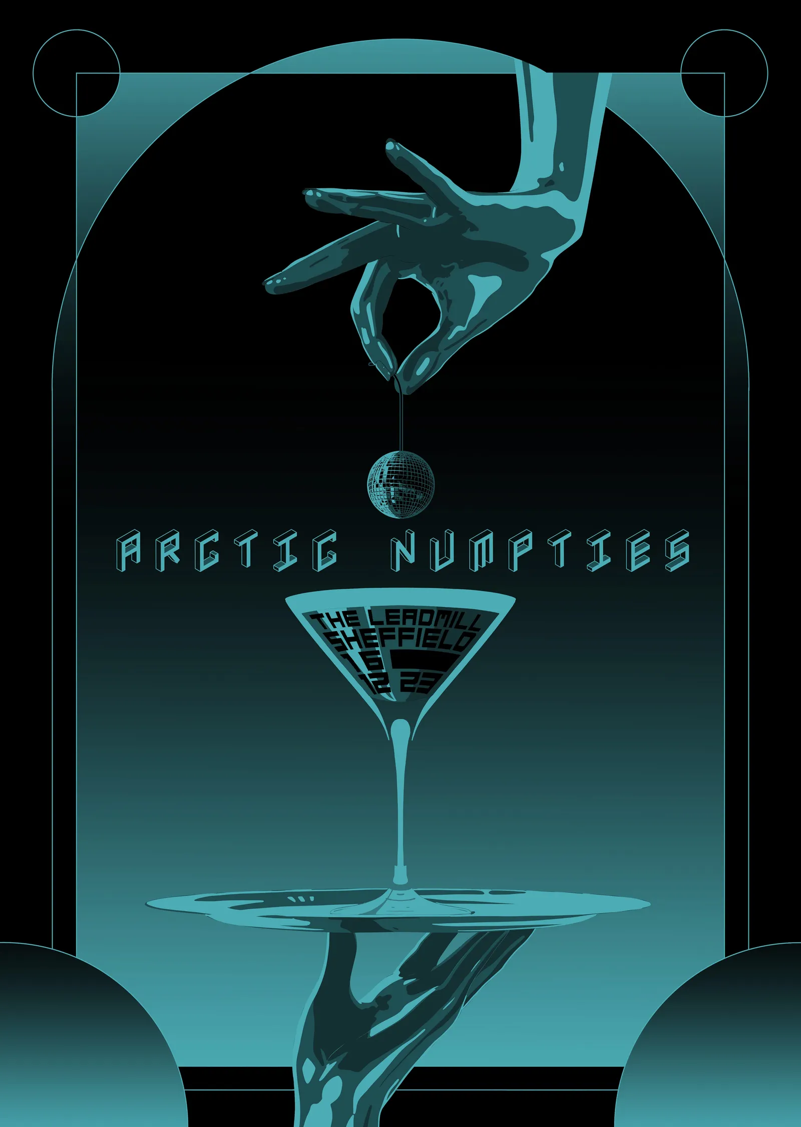 Arctic Numpties metal tablo