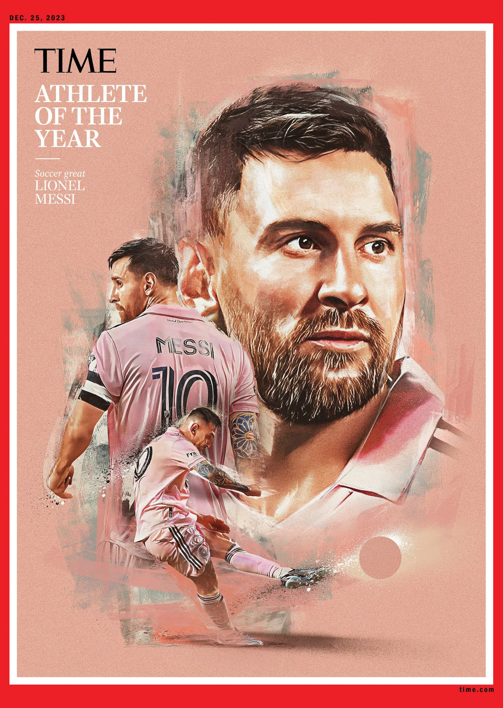 Lionel Messi: Yılın Sporcusu 2023 metal tablo