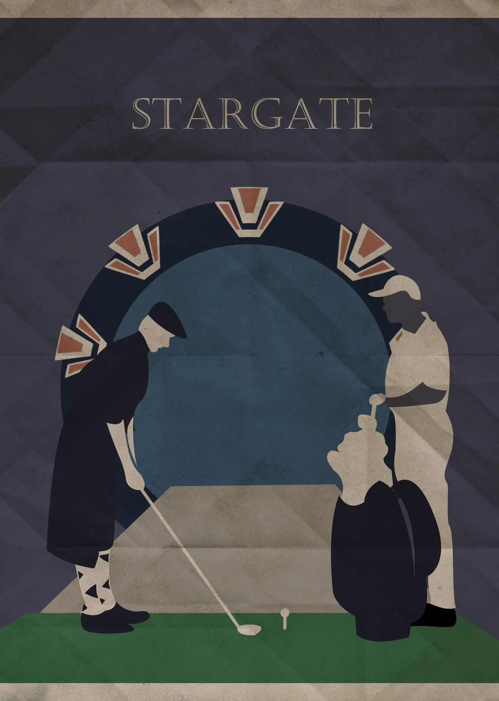 Stargate Minimalist Film metal tablo
