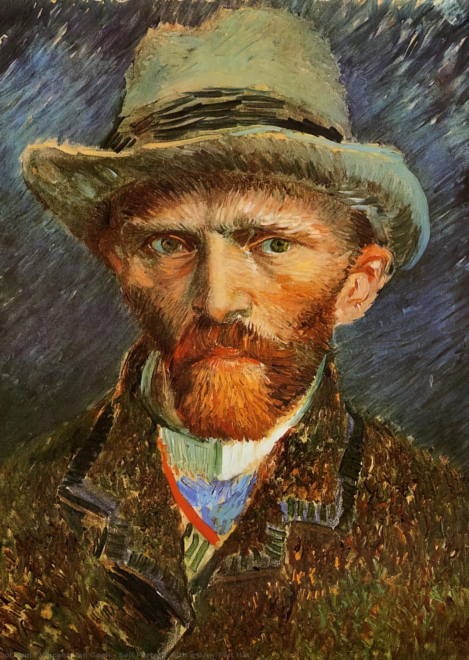 Vincent van Gogh: Kendi Portresi metal tablo