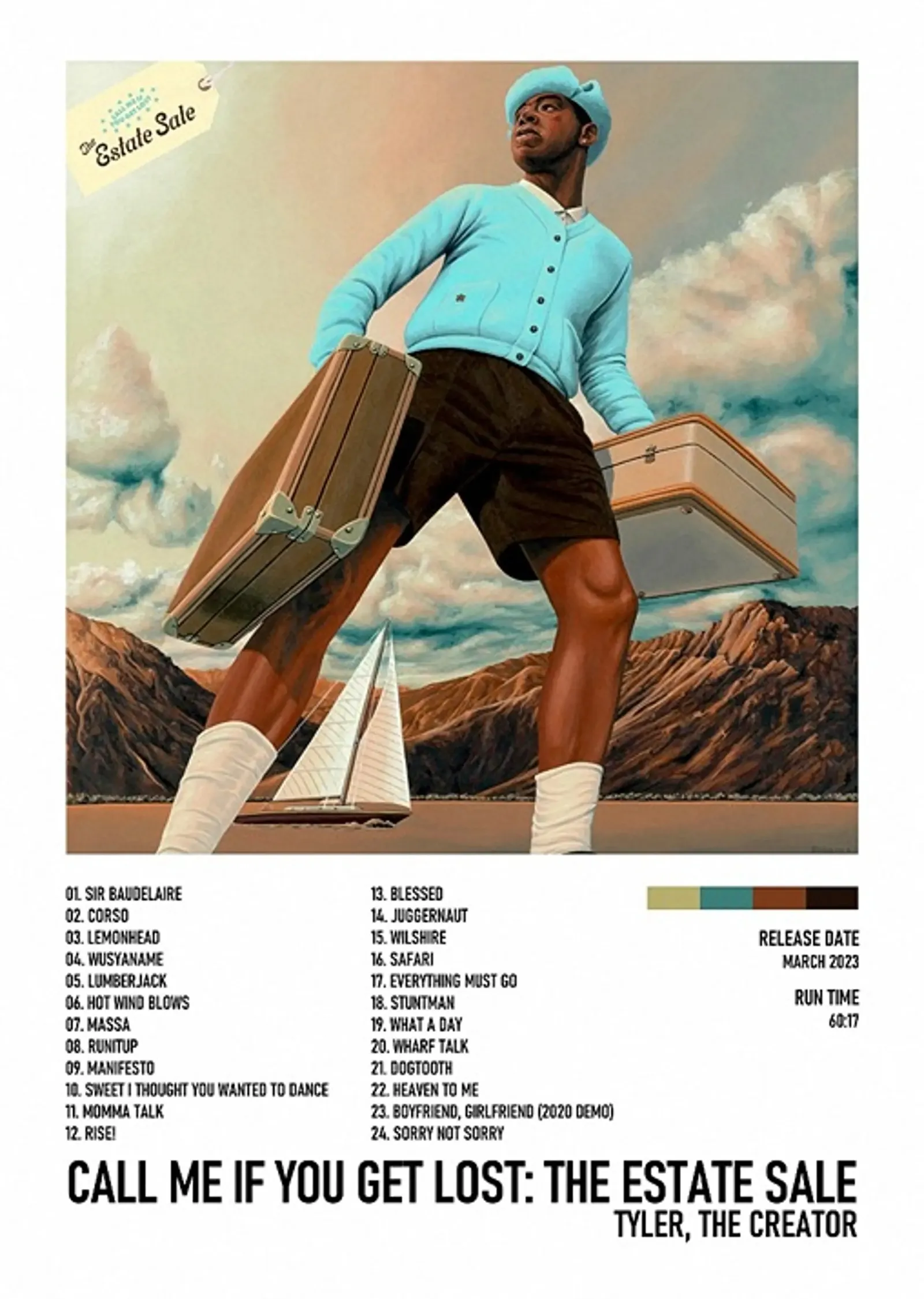 Tyler, The Creator: Call Me If You Get Lost metal tablo
