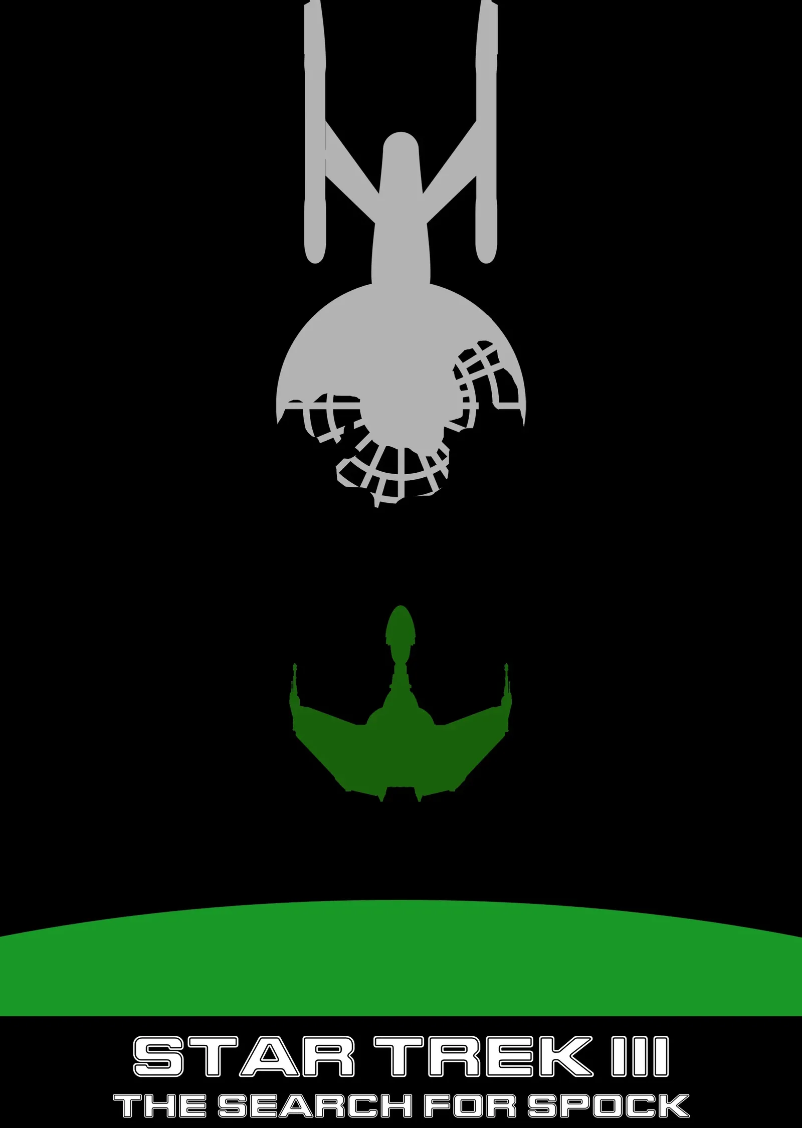 Star Trek III: The Search for Spock Minimalist metal tablo