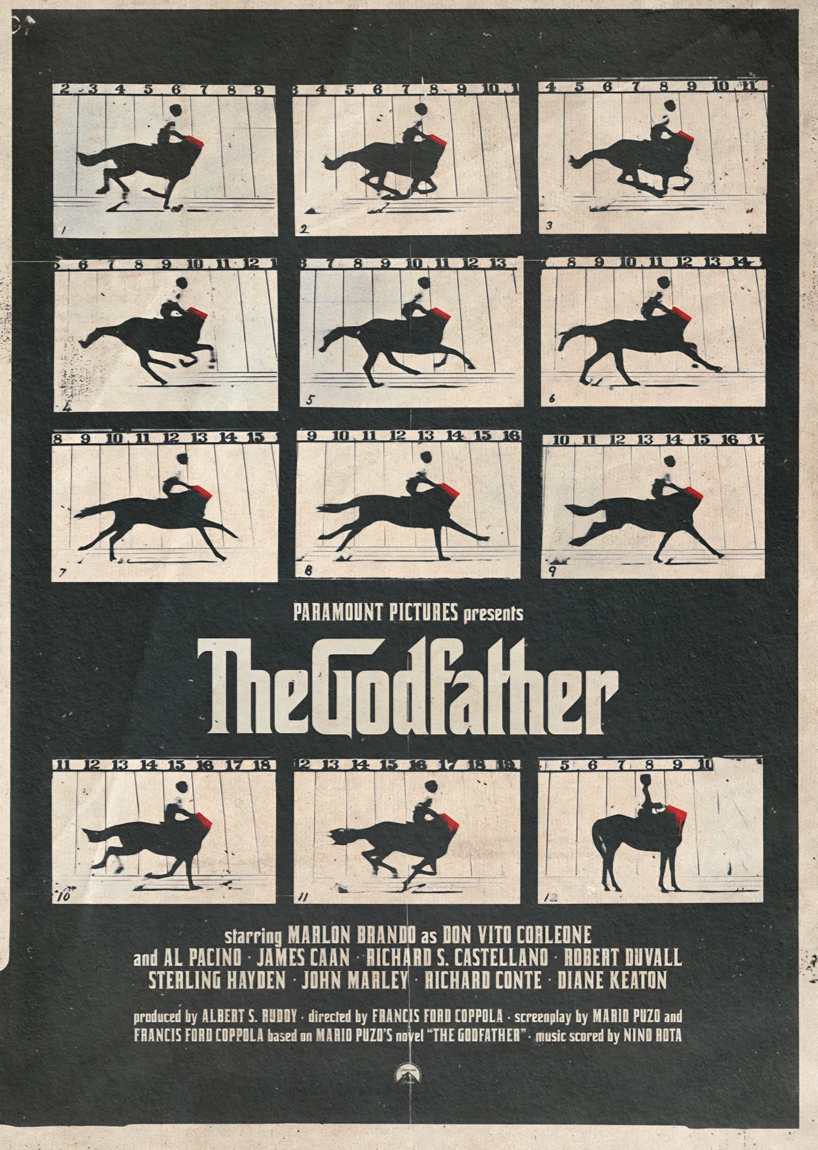 The Godfather - Baba Kare Film Şeritleri metal tablo