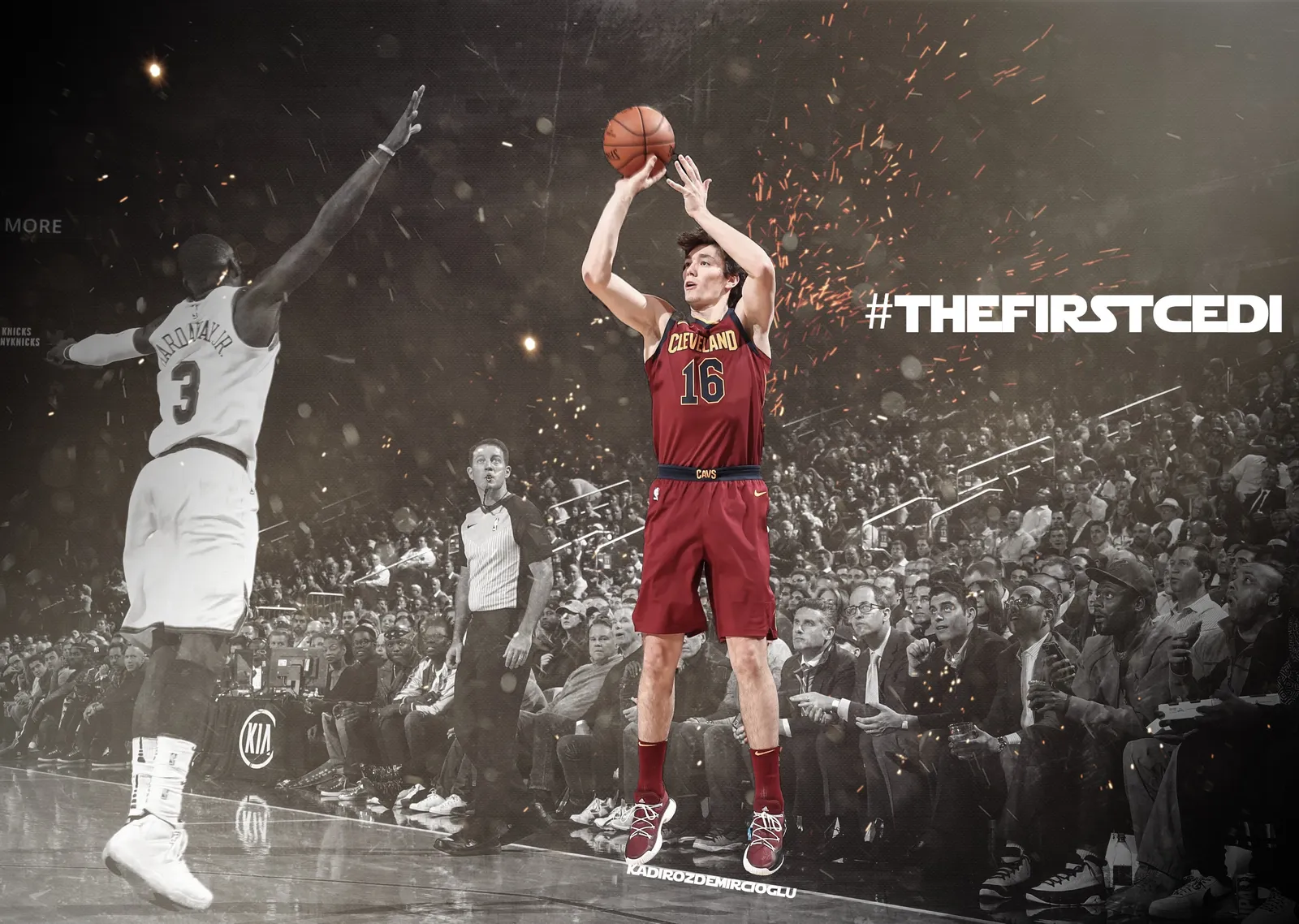 Cedi Osman: Basketbol Atışı metal tablo