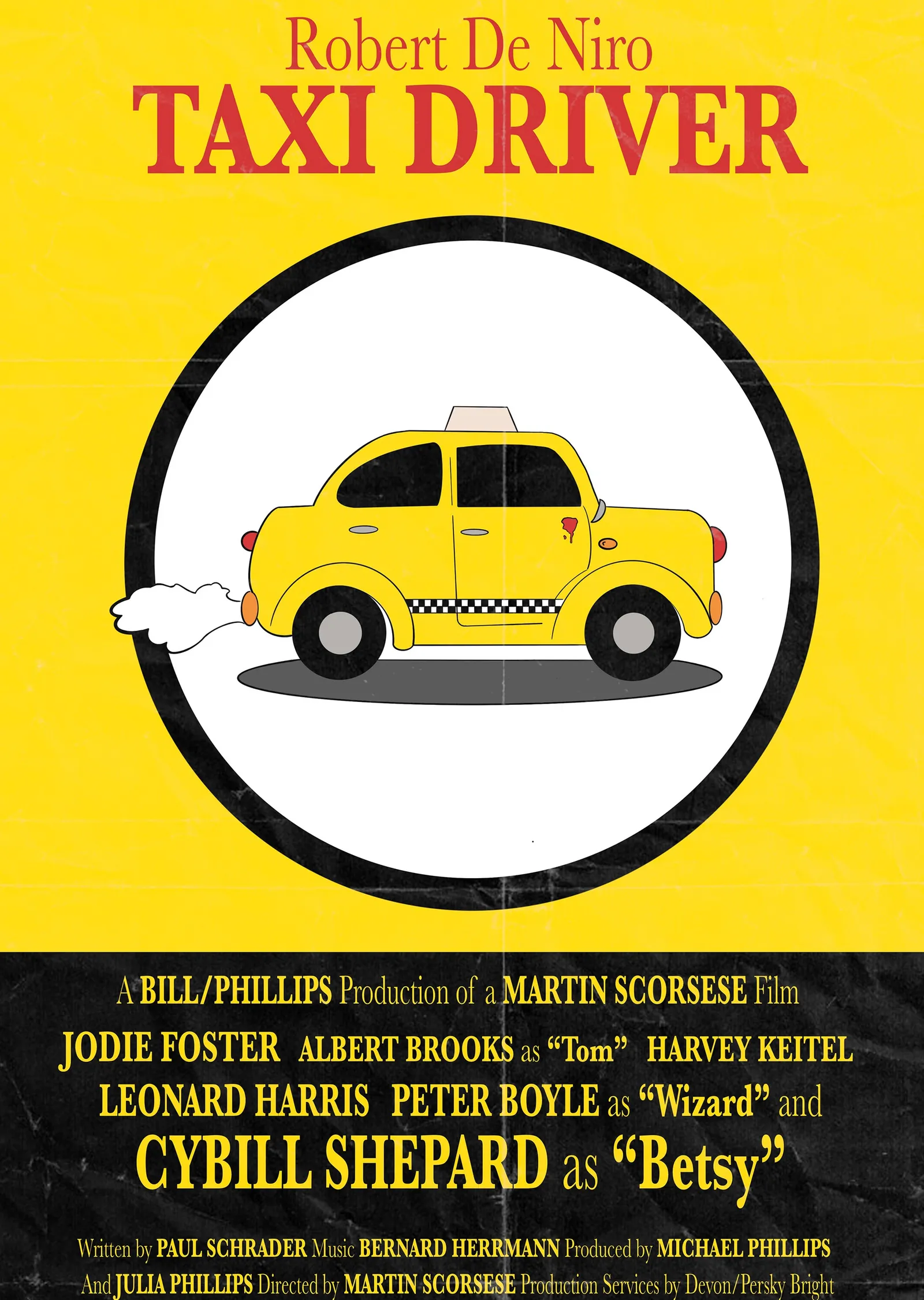 Taxi Driver - Taksi Şoförü Robert De Niro metal tablo