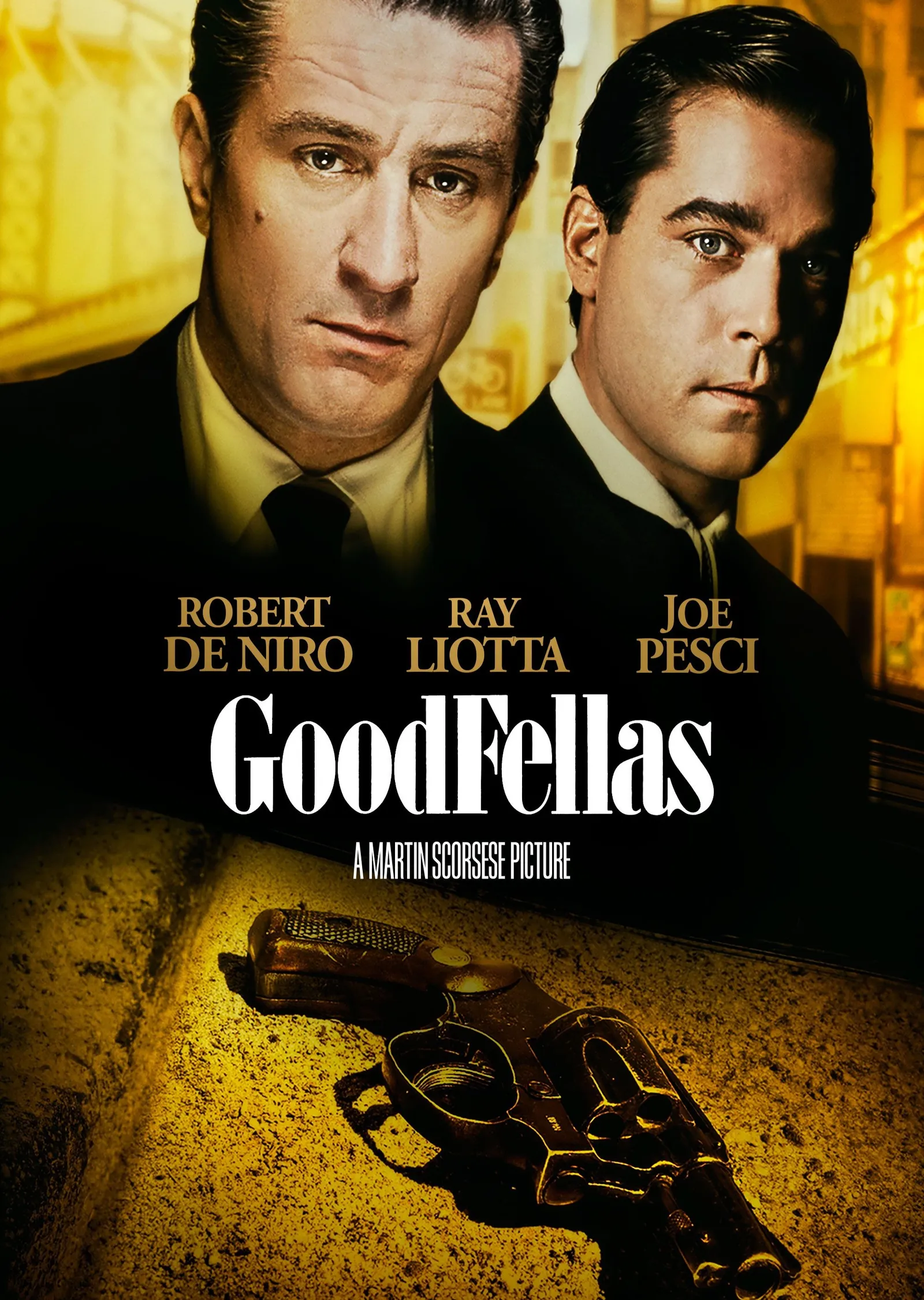 Goodfellas - Sıkı Dostlar, Sarı ışık, Tabanca ve Ünlü Yüzler metal tablo