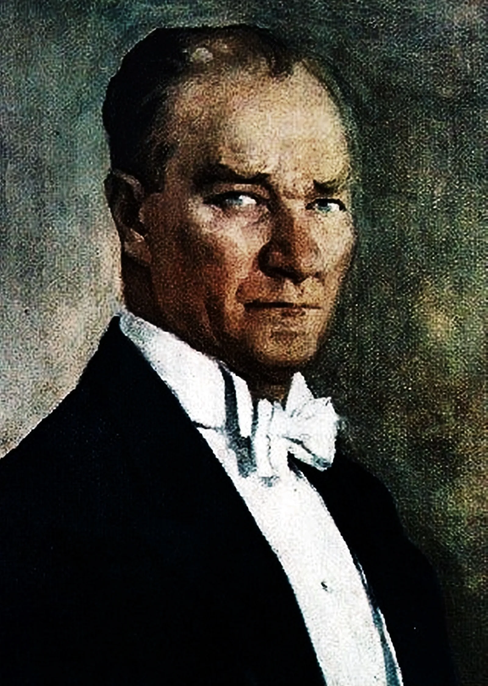 Kara Ceketli Atatürk Portresi metal tablo