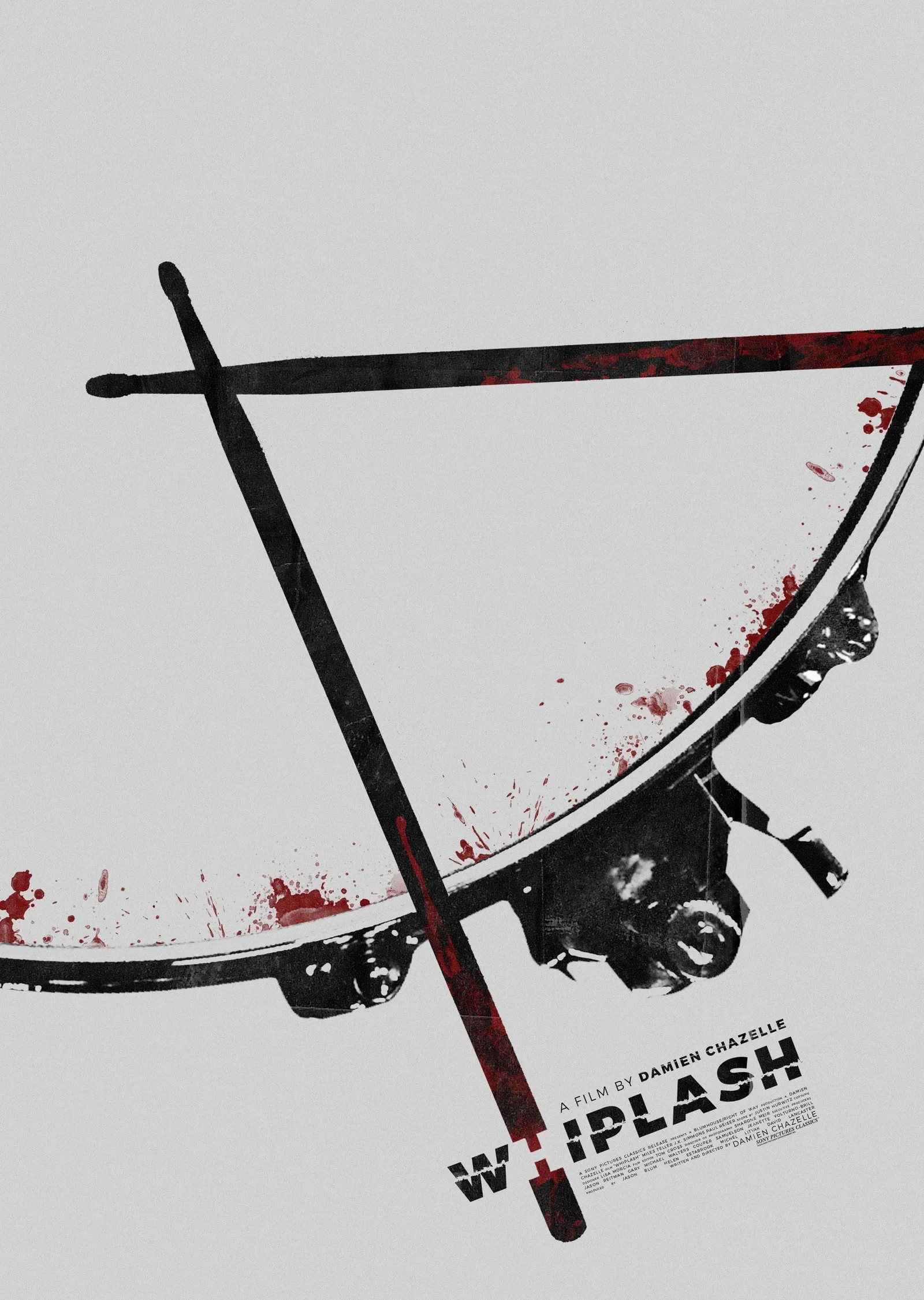 Kanlı Bıçaklı Drums - Whiplash Film metal tablo