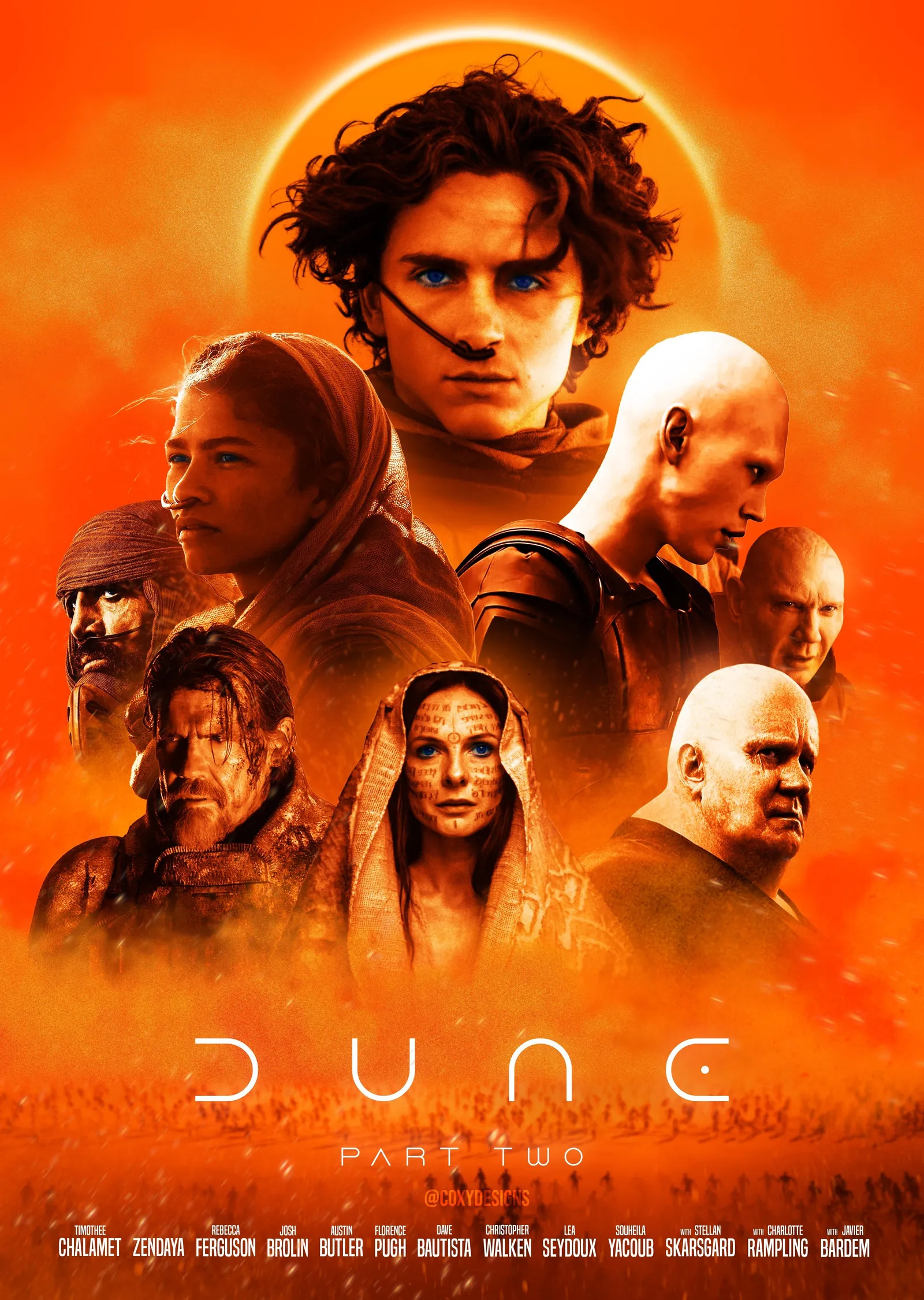 Dune Part Two: Bilim Kurgu Efsanesi metal tablo