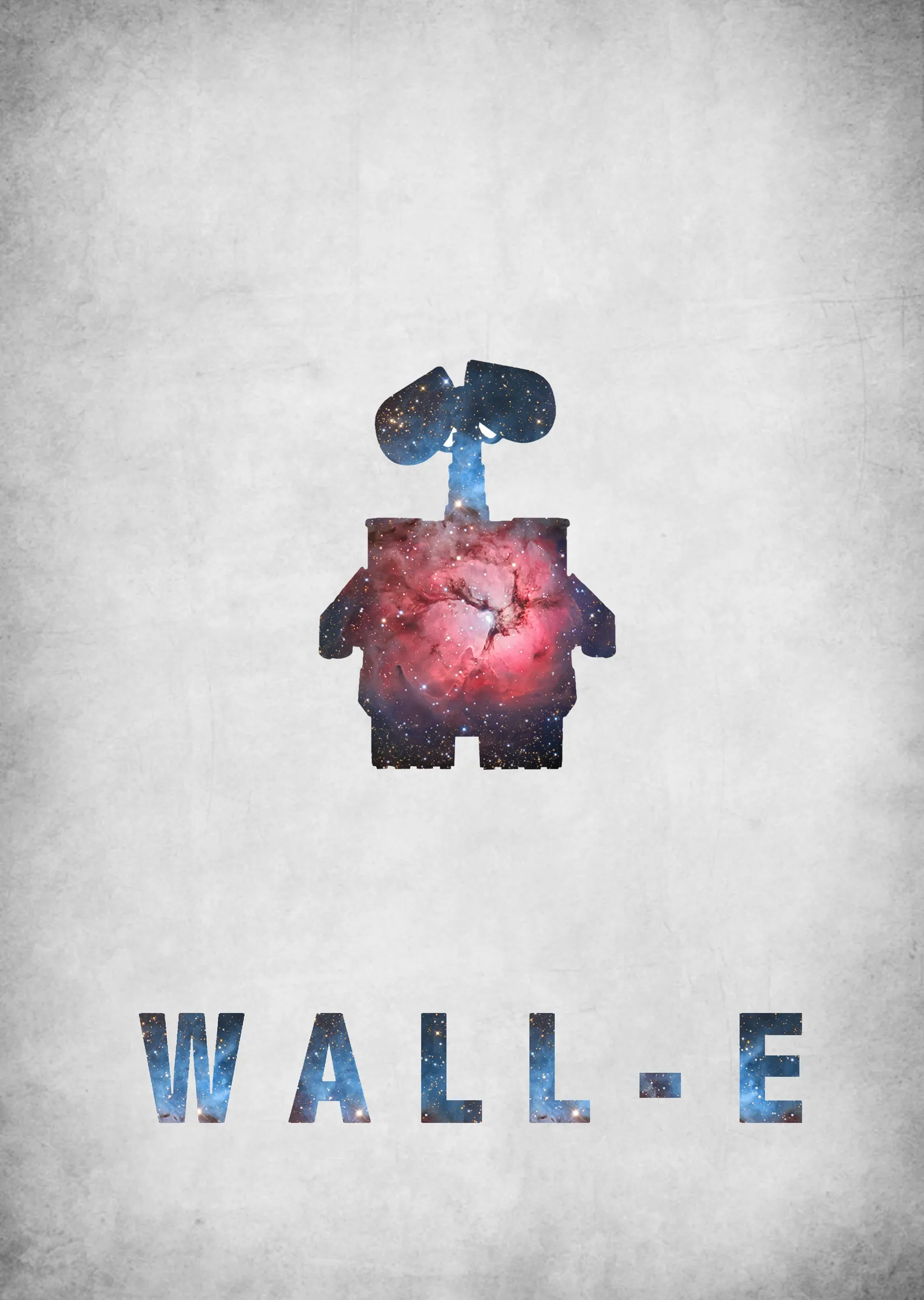 WALL-E Minimalist Film metal tablo