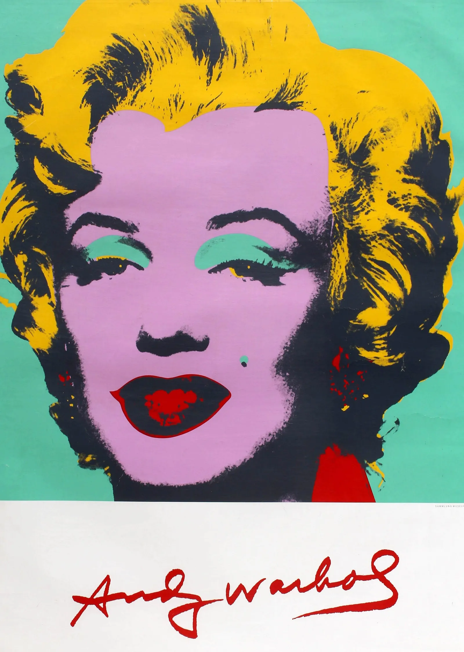 Marilyn Monroe Andy Warhol Portresi metal tablo