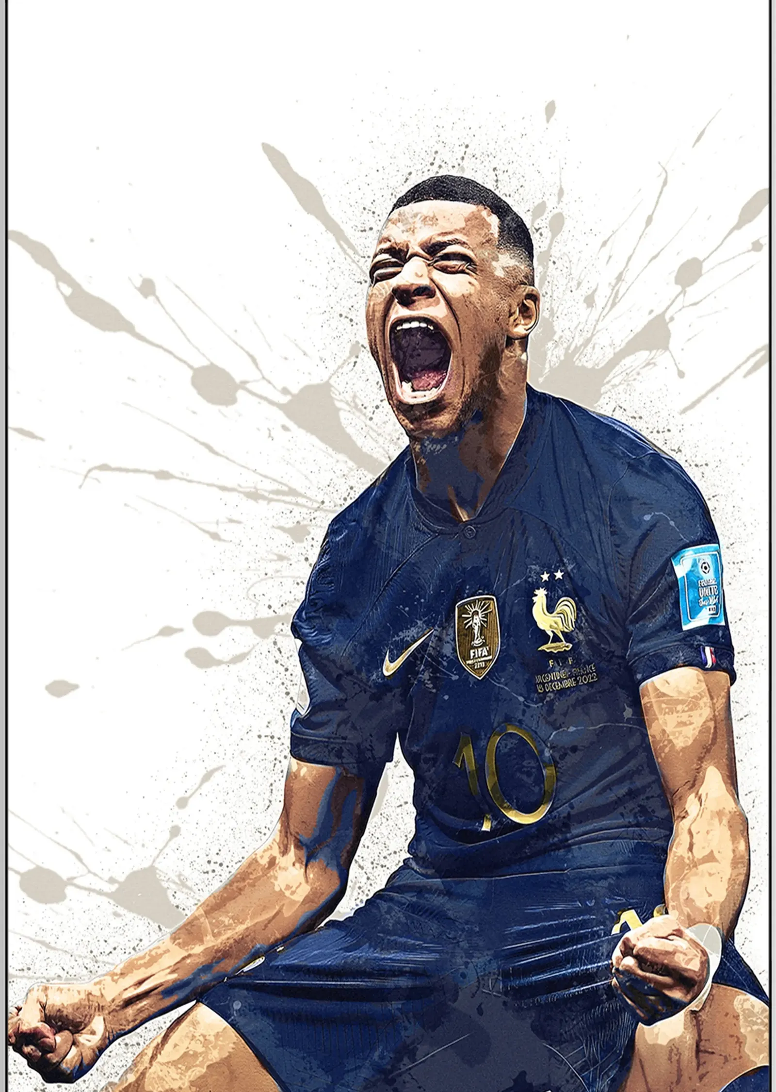 Futbolun Efsanesi: Kylian Mbappé metal tablo