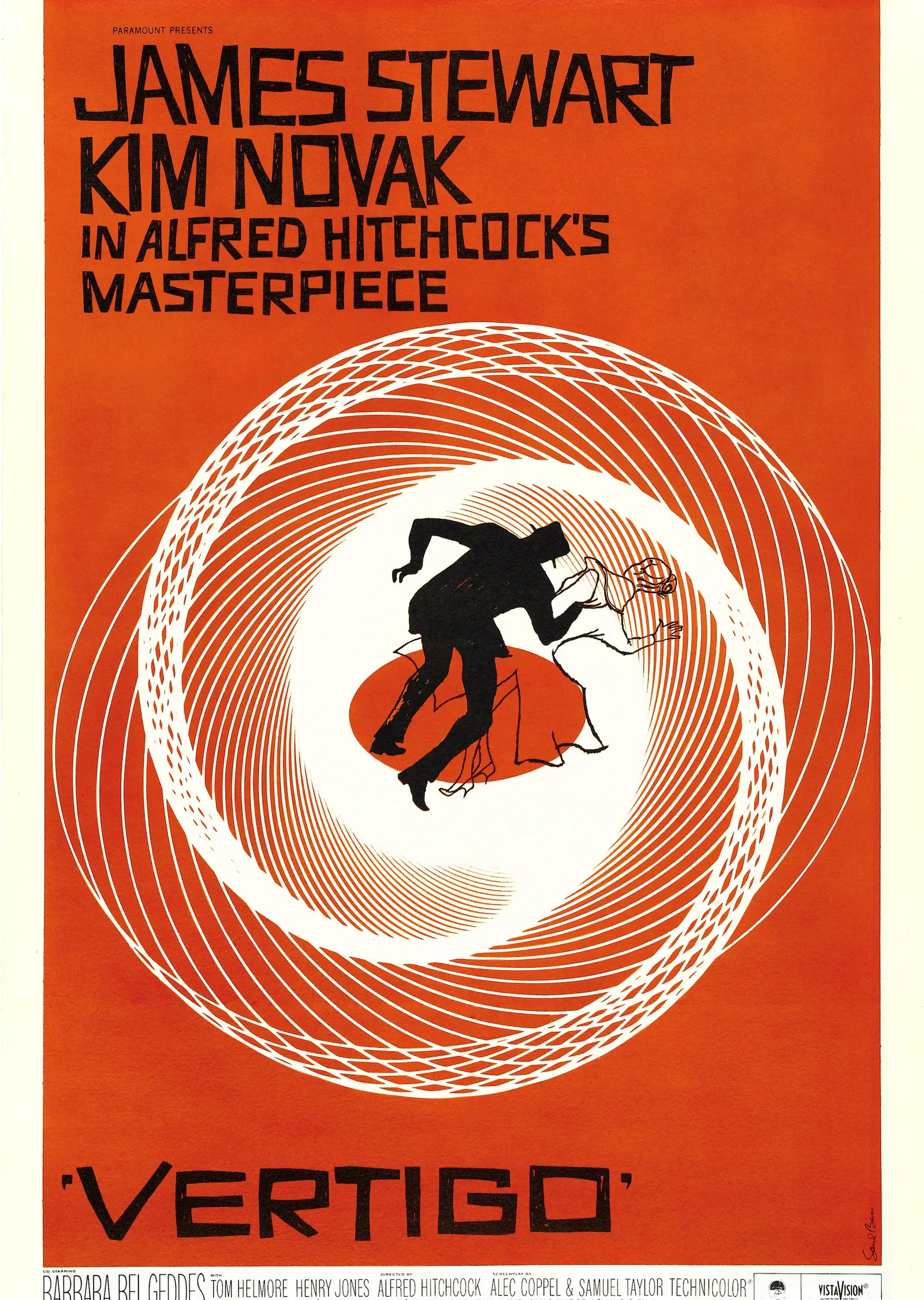 Vertigo - James Stewart & Kim Novak Film metal tablo