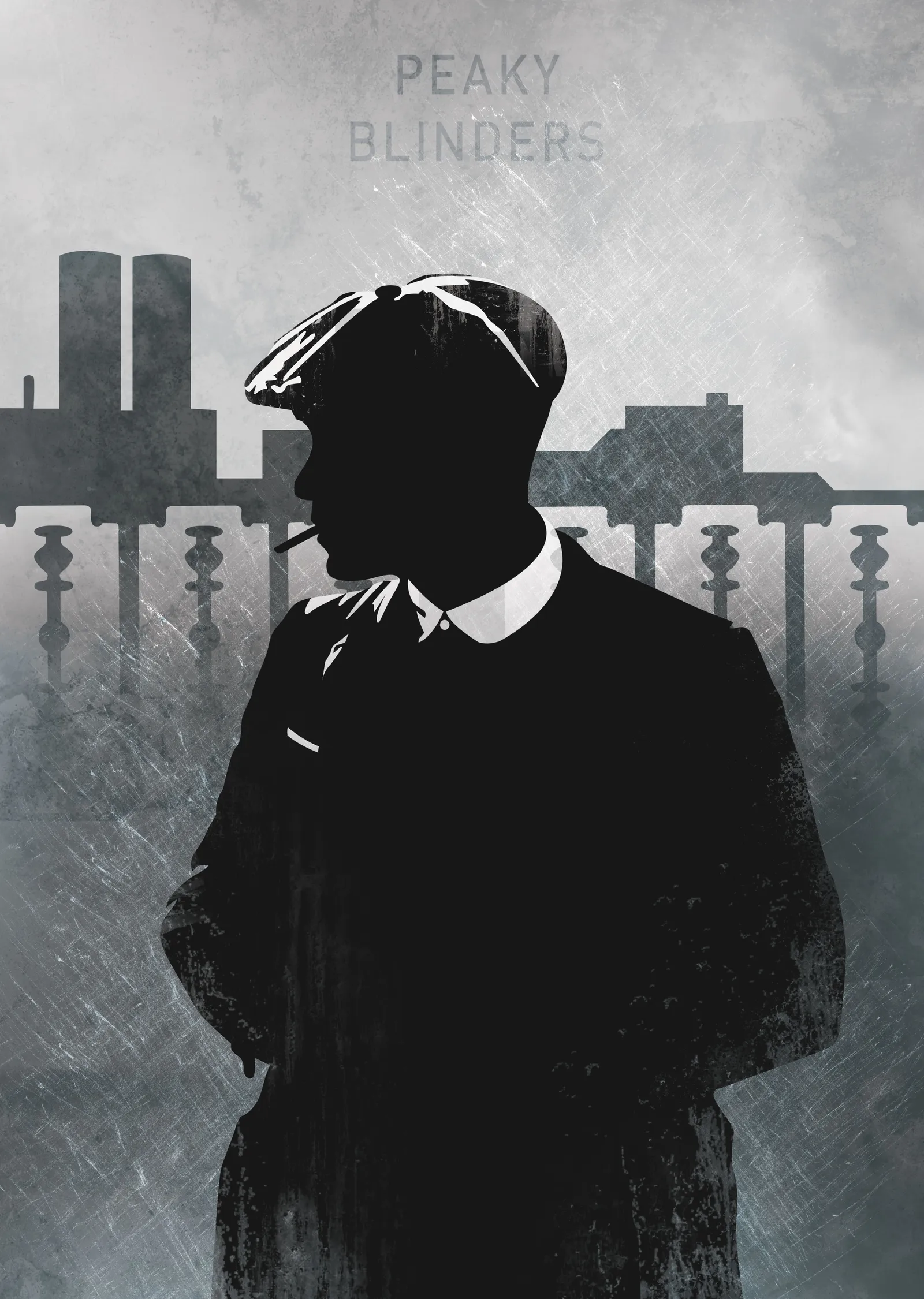 Peaky Blinders: Minimalist Tasarım metal tablo