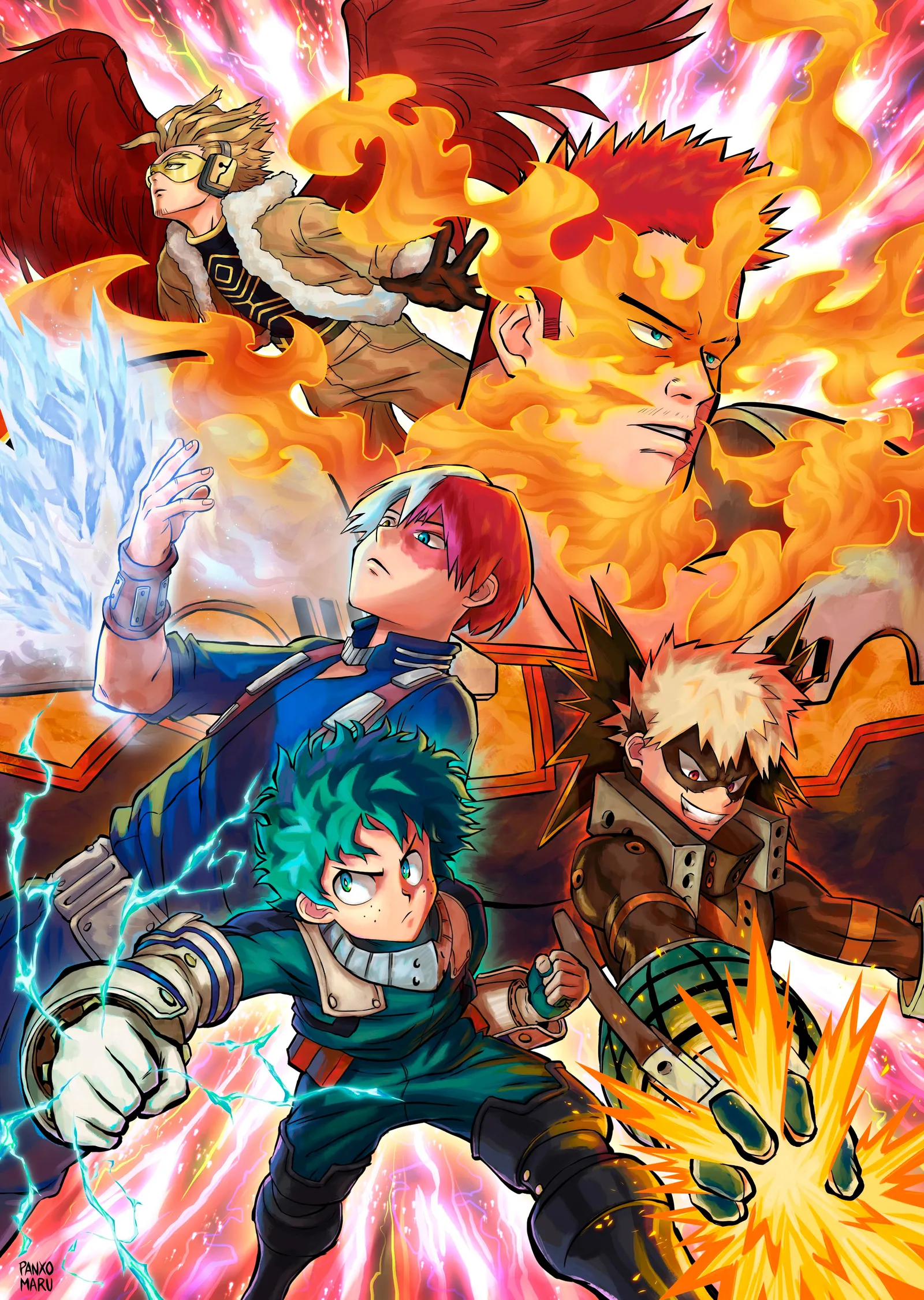 My Hero Academia Karakterleri metal tablo