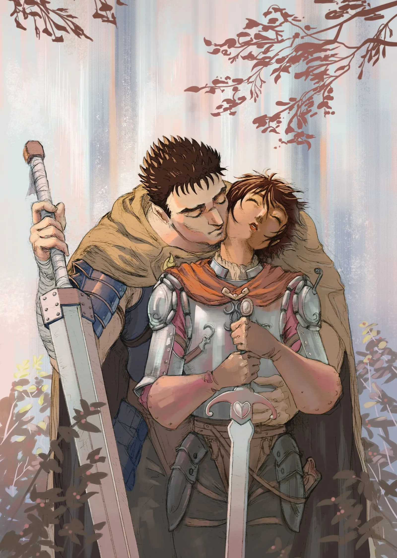 Berserk: Yakınlaşan İki Karakter metal tablo