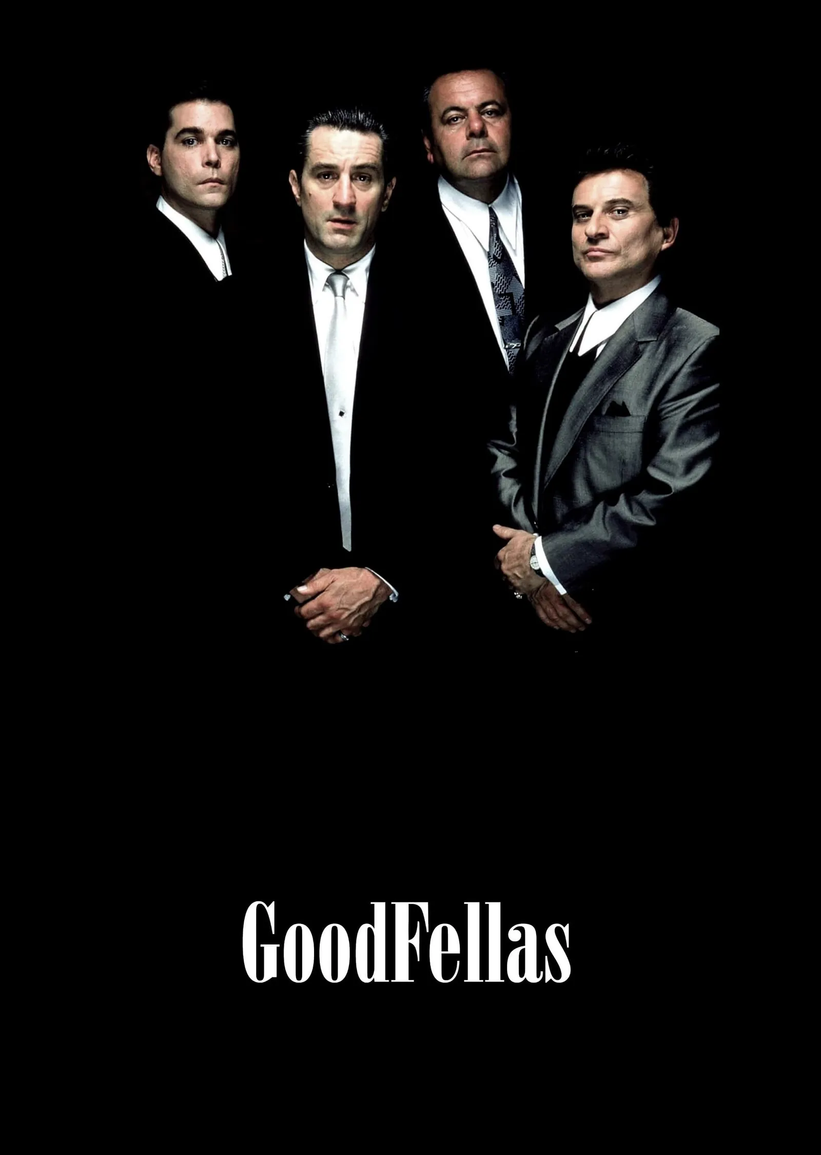 Goodfellas - Sıkı Dostlar, Dört Figürlü Siyah Fon metal tablo