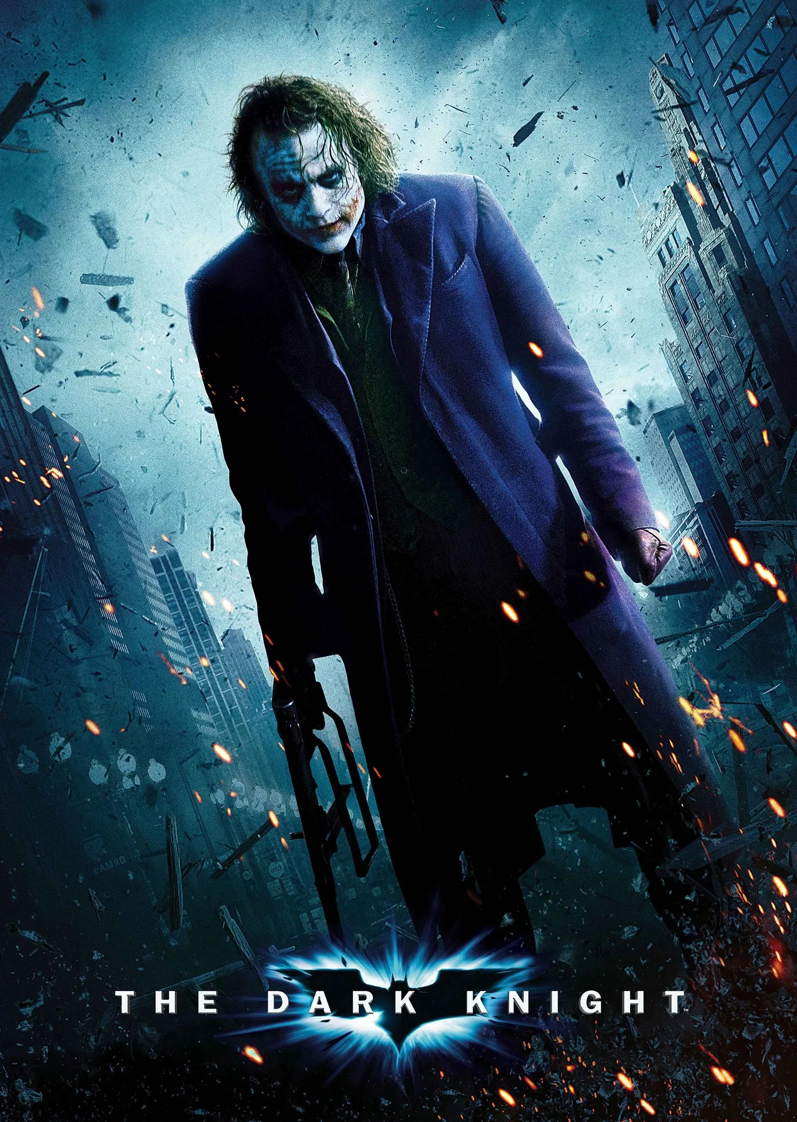 The Dark Knight - Joker Çılgın Gözlerle Patlama Arasında metal tablo