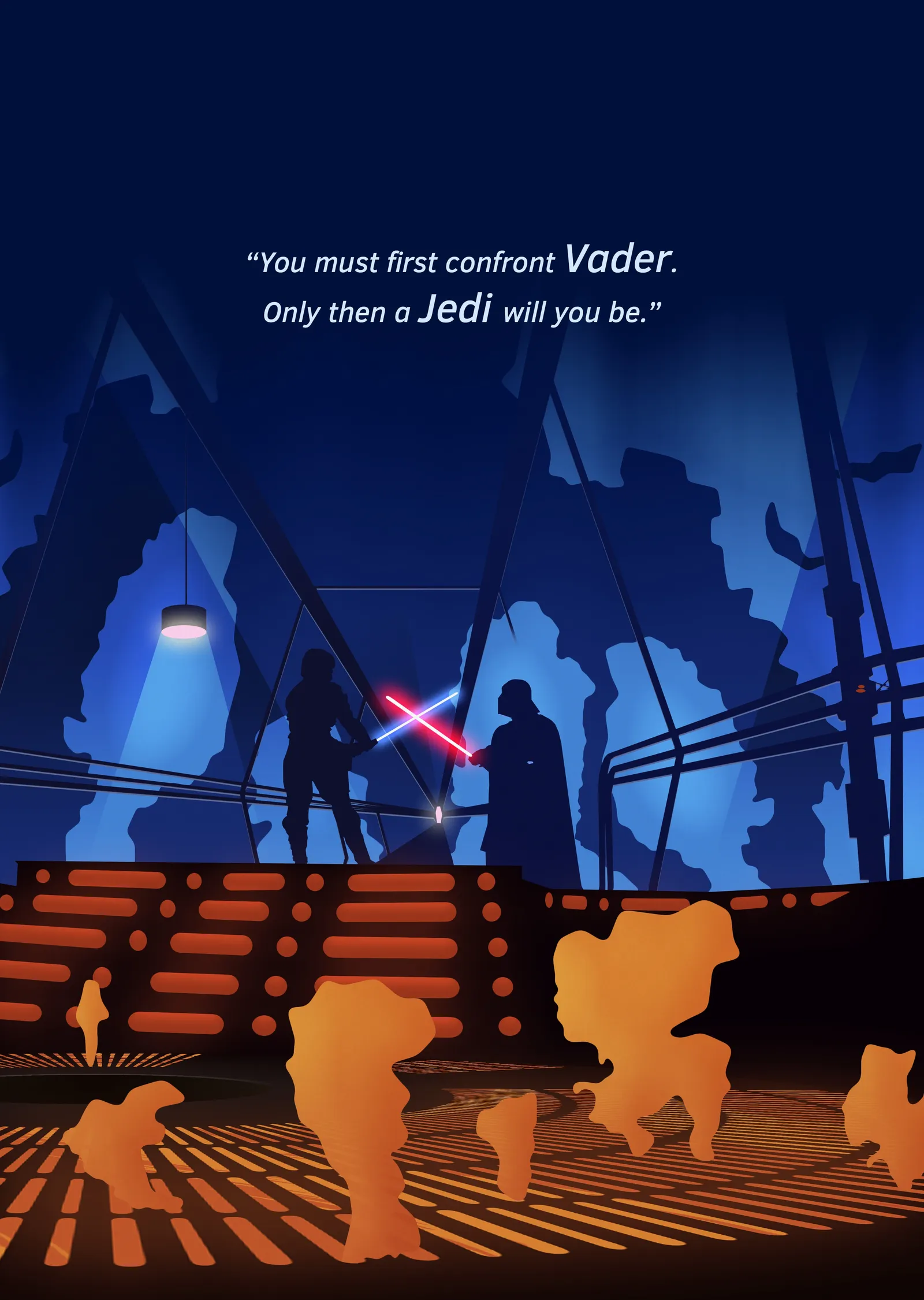 Star Wars: Vader'e Karşı Yüzleşme metal tablo