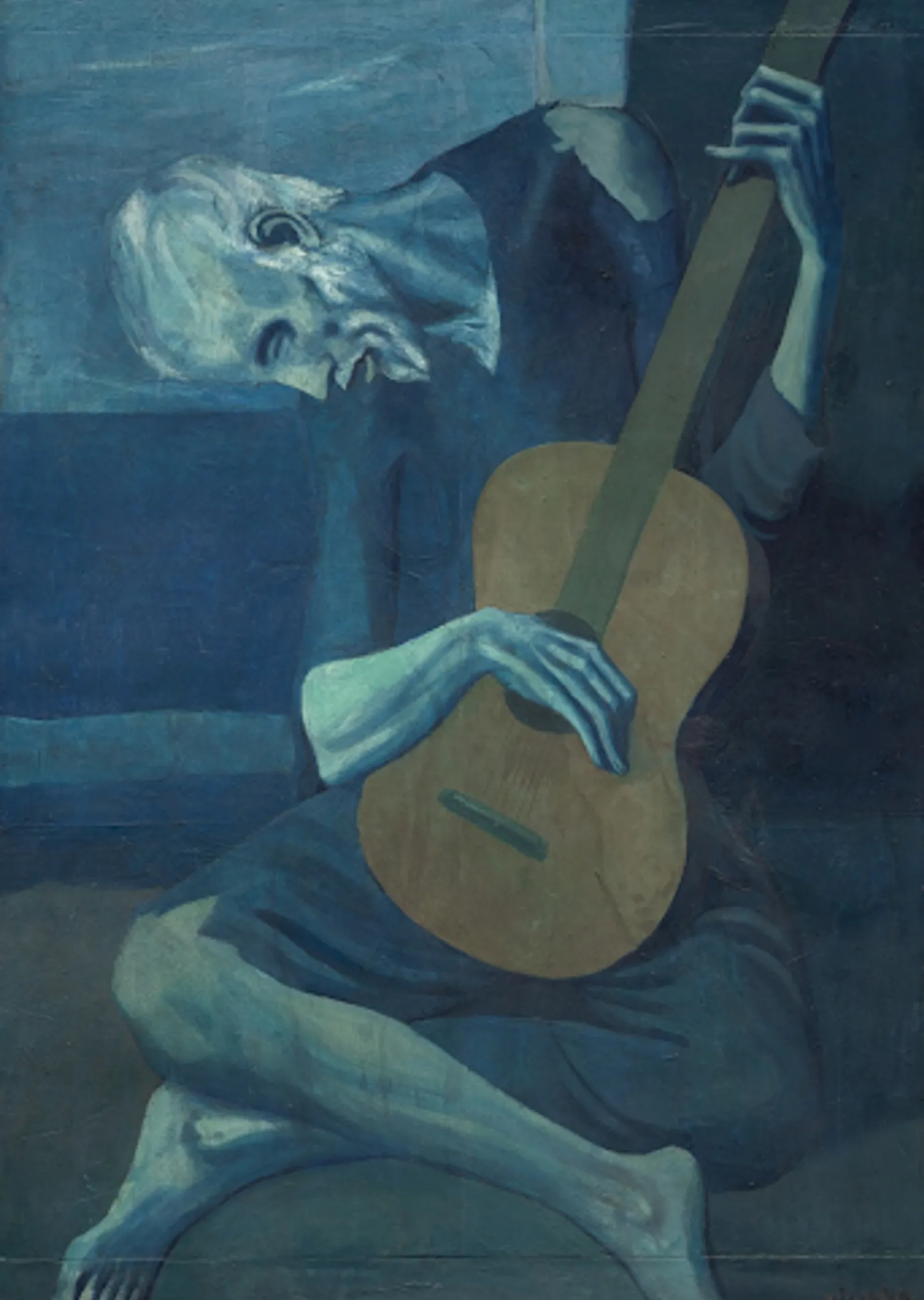 Picasso: Yaşlı Gitarist metal tablo