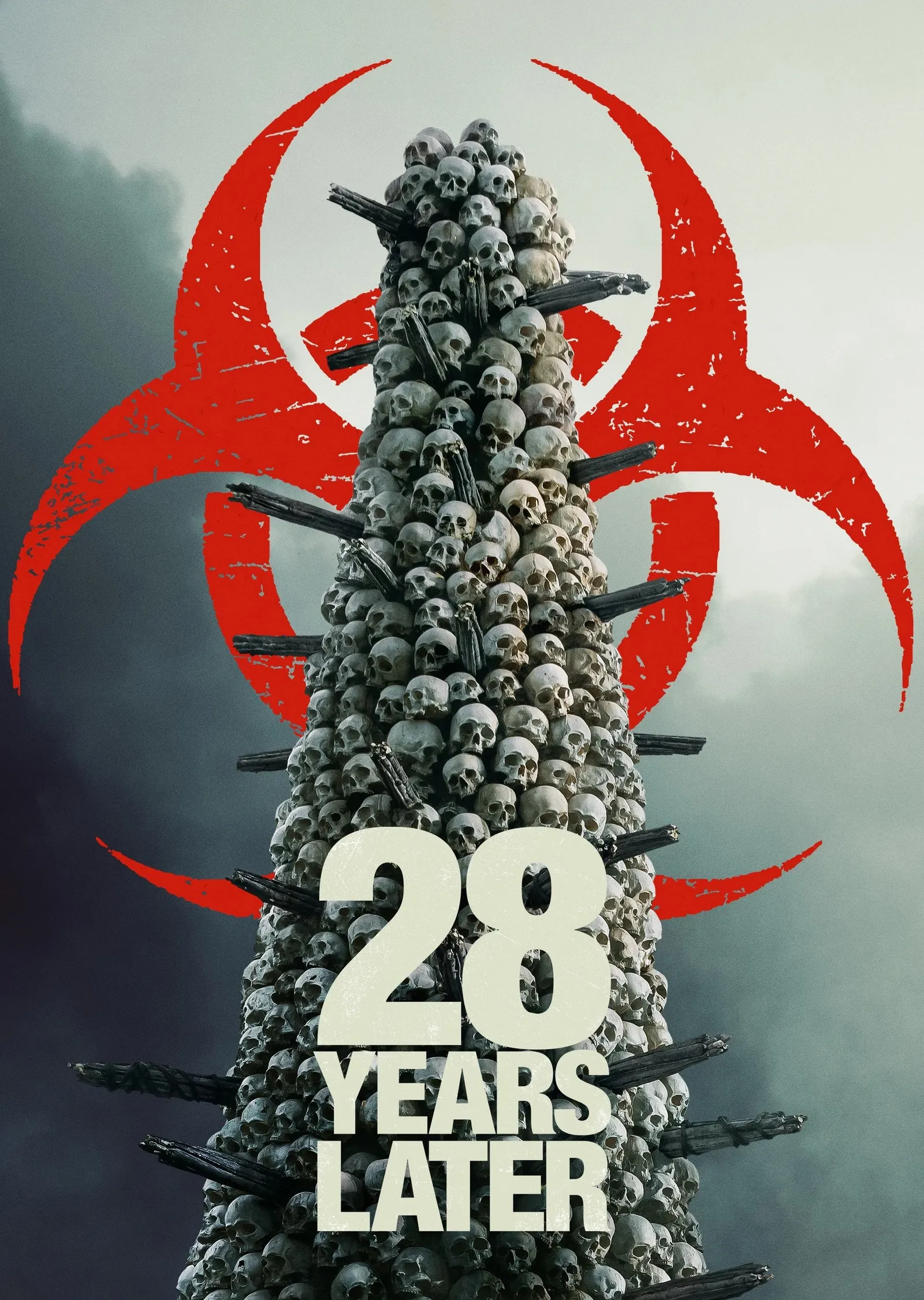28 Years Later - 28 Yıl Sonra Kırmızı Biyolojik Tehlike metal tablo