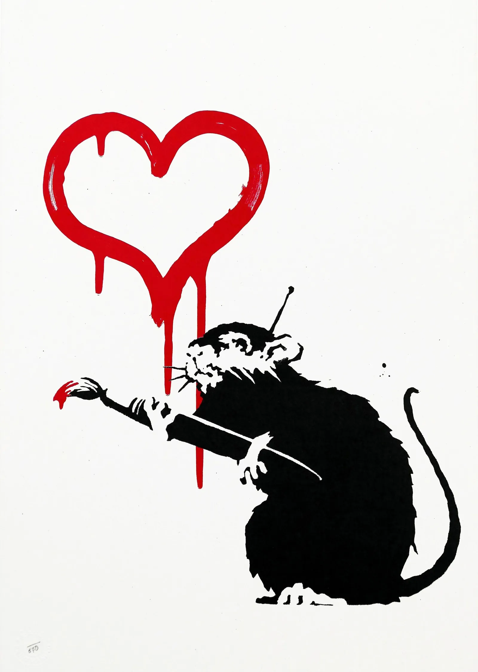 Banksy'nin Fare Arkadaşı metal tablo
