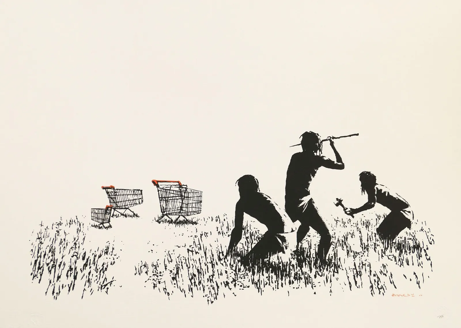 Banksy: Çılgın Alışveriş metal tablo