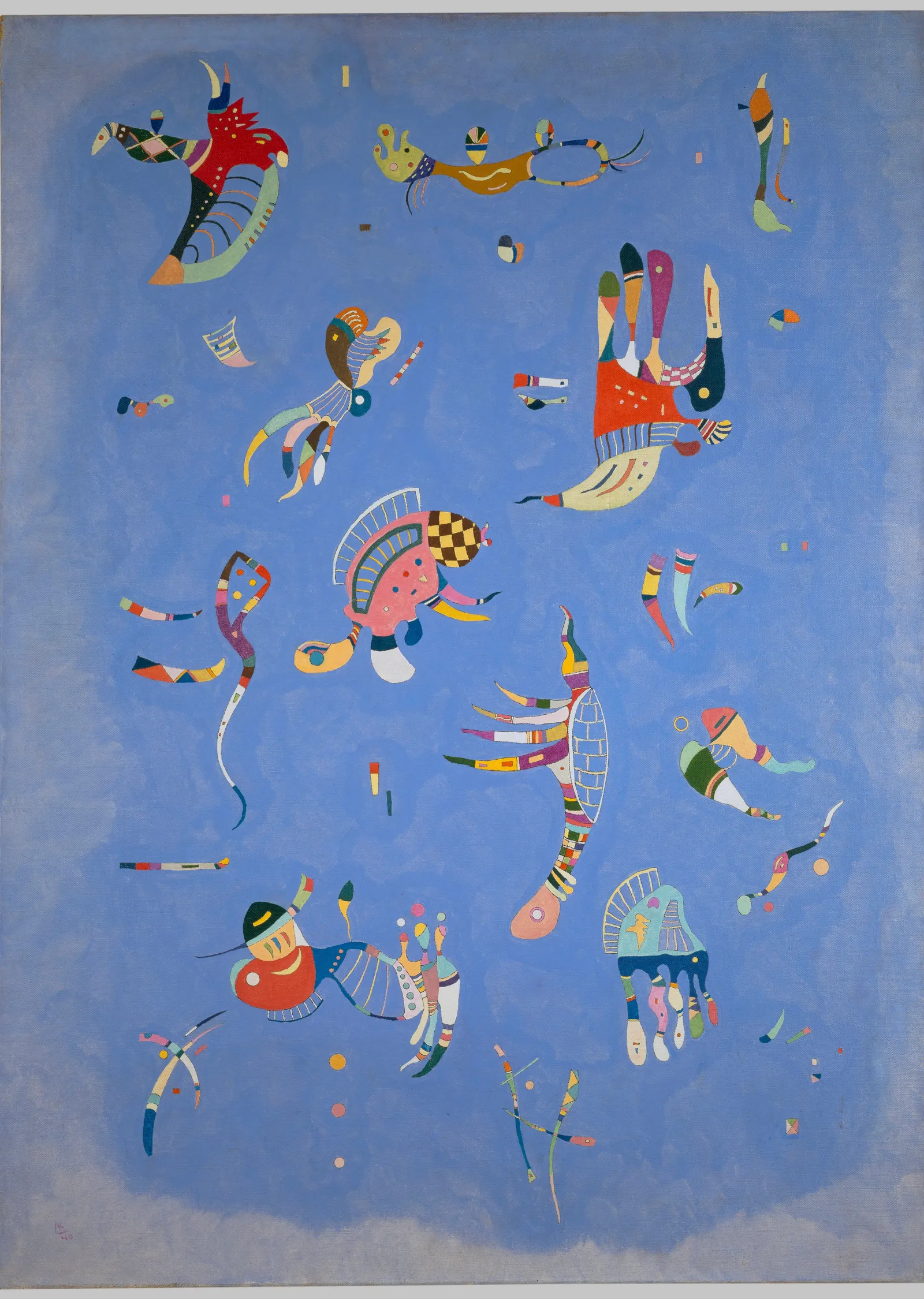 Gökyüzü Mavisi - Kandinsky metal tablo