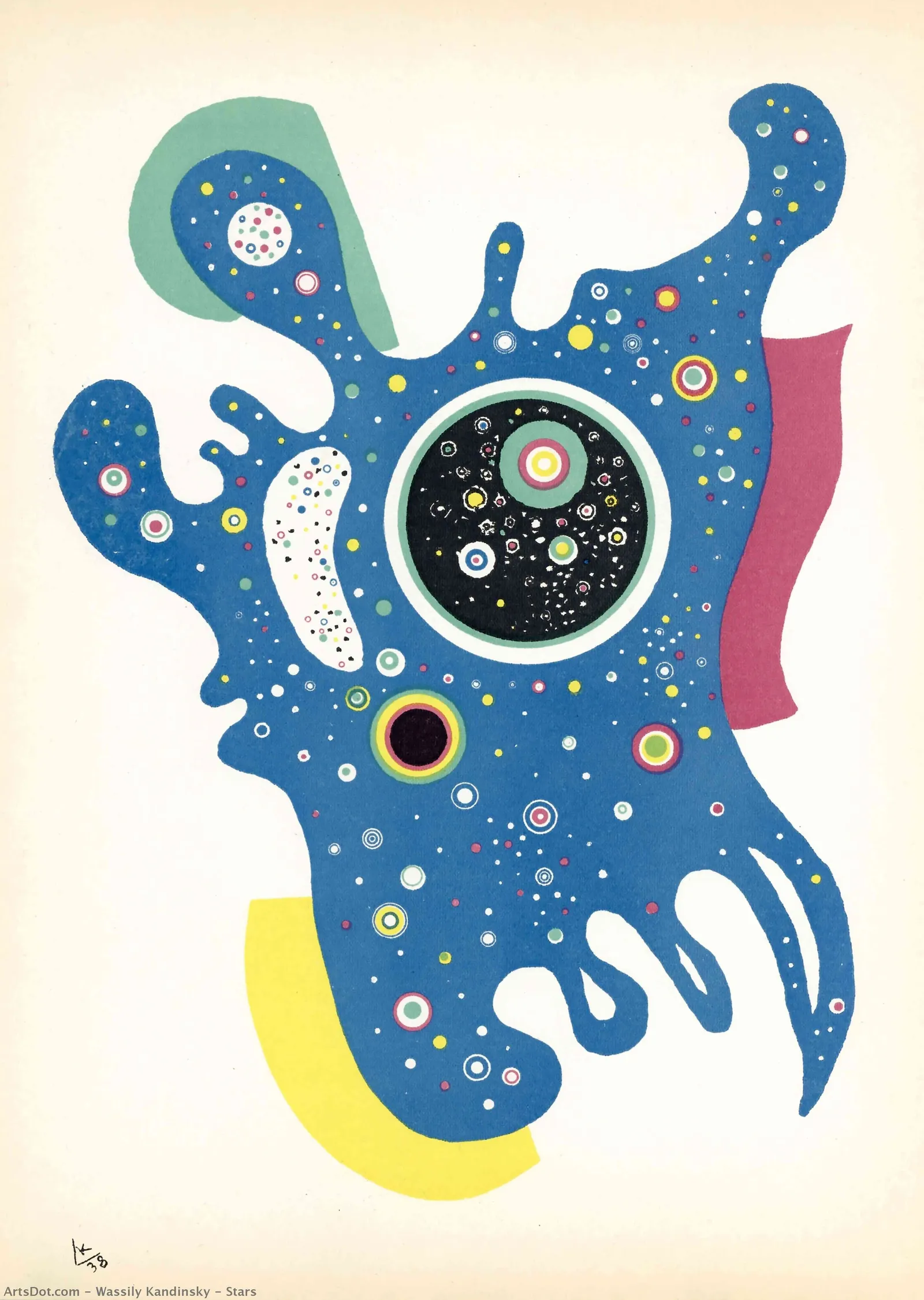 Yıldızlar - Kandinsky metal tablo