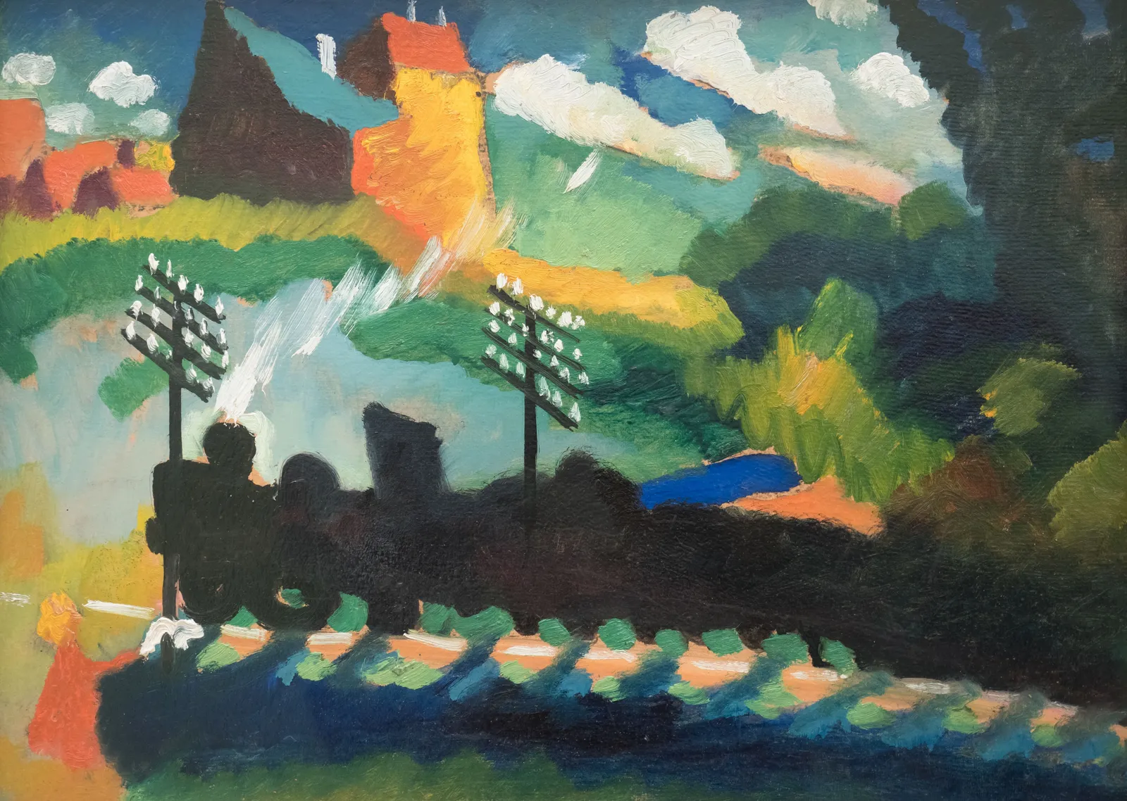 Murnau Manzarası - Kandinsky metal tablo