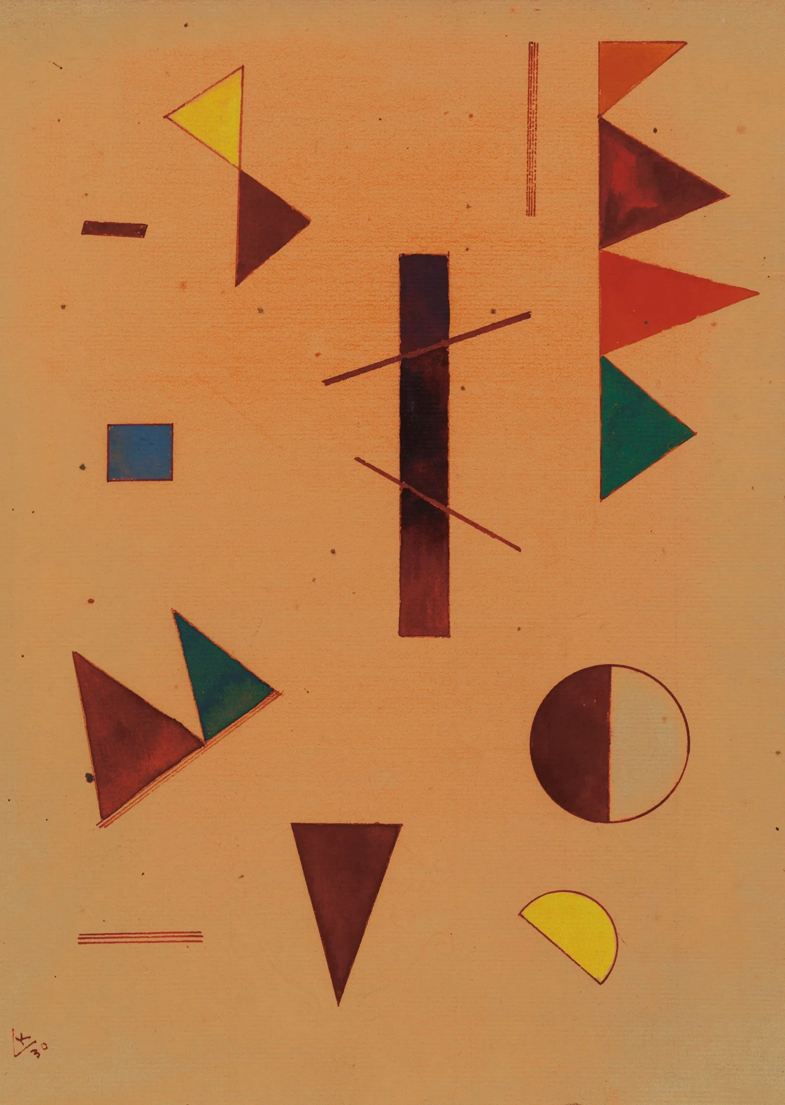 Dağınık - Kandinsky metal tablo