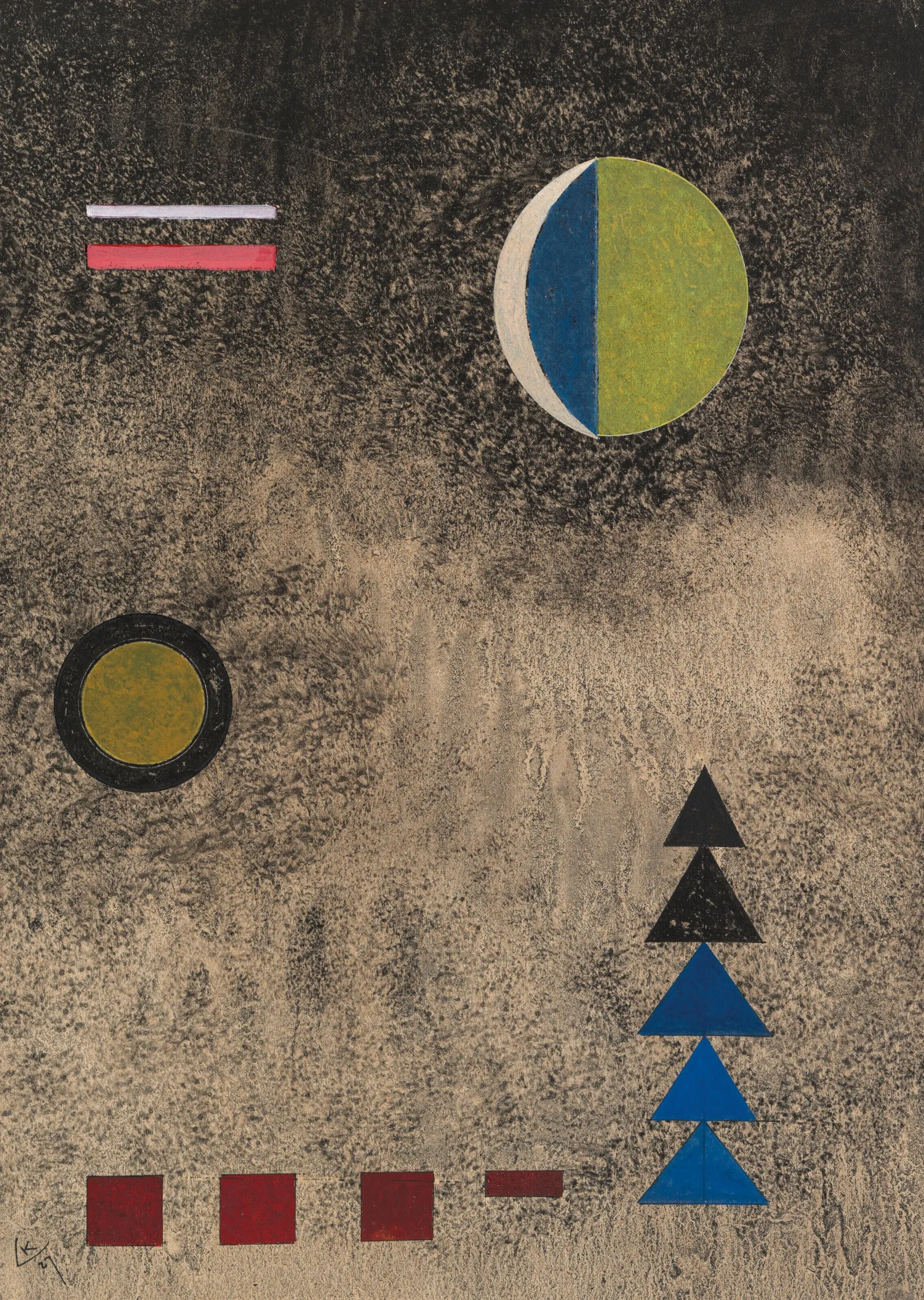 Sade Siyah - Kandinsky metal tablo