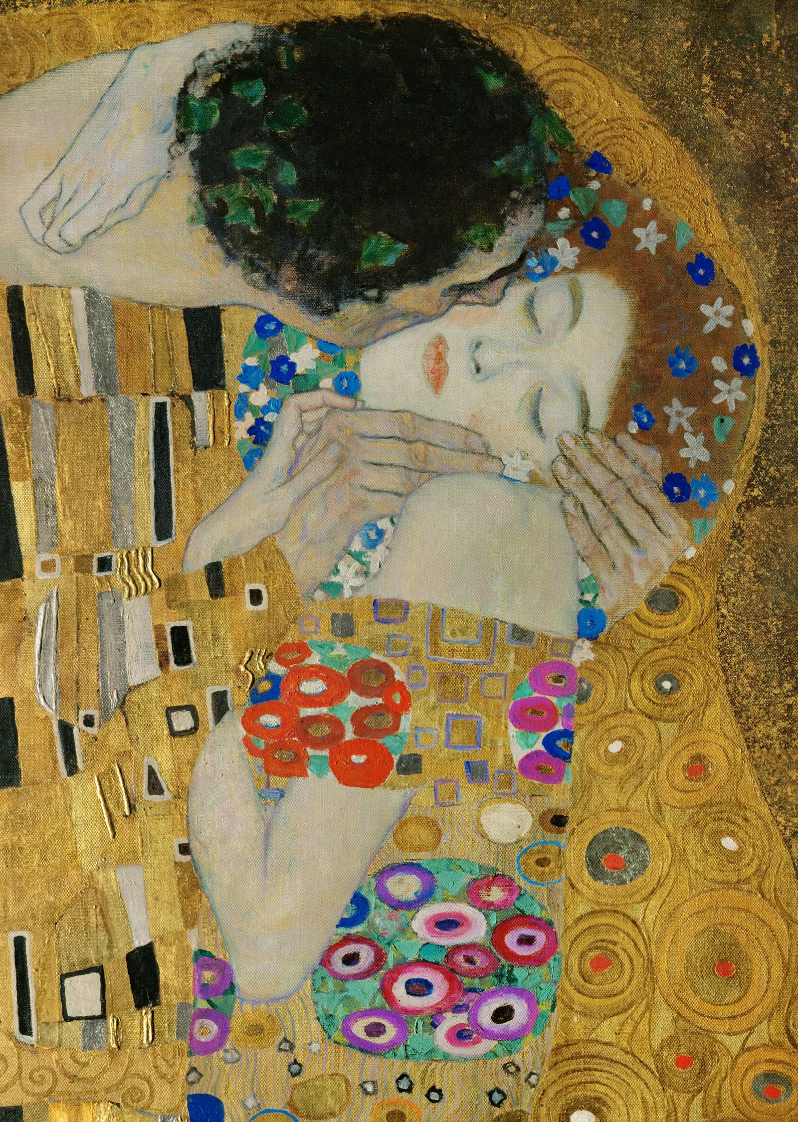 Öpücük (Gustav Klimt) metal tablo
