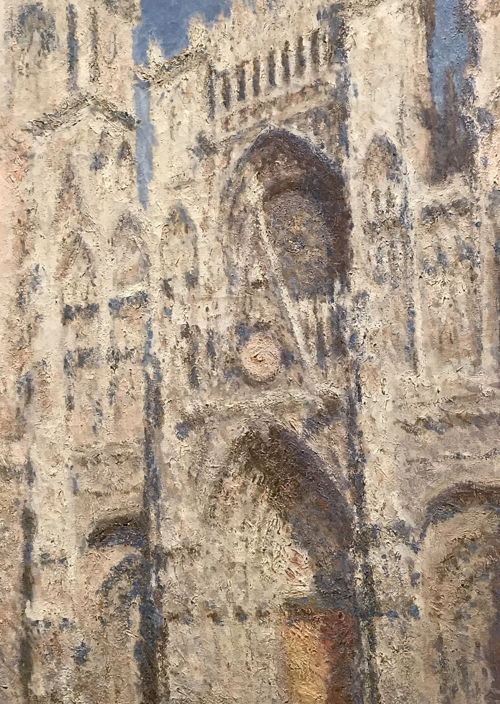 Rouen Katedrali: Portal (Güneş Işığı) - Monet metal tablo