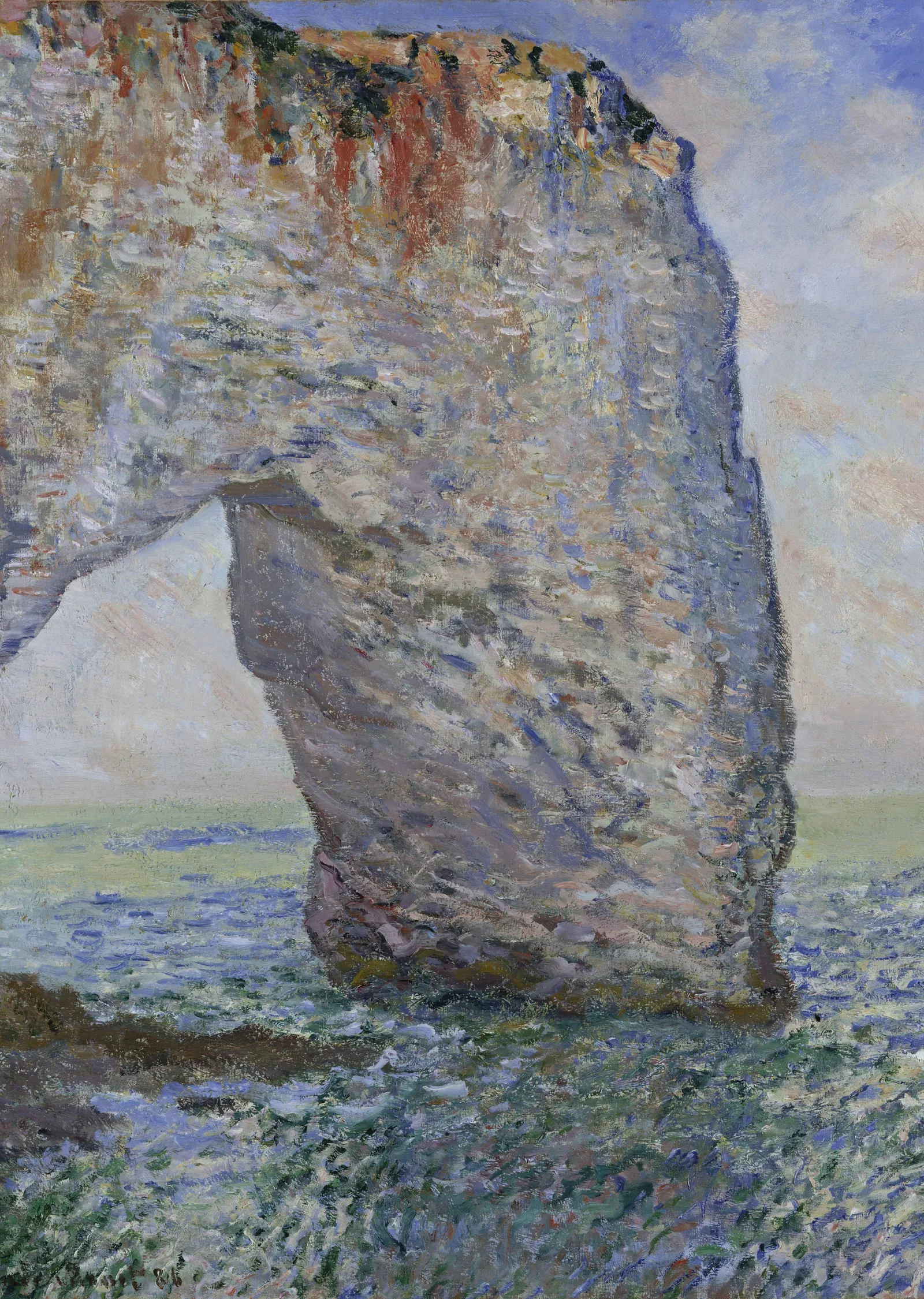 Manneporte Kayalıkları - Claude Monet metal tablo
