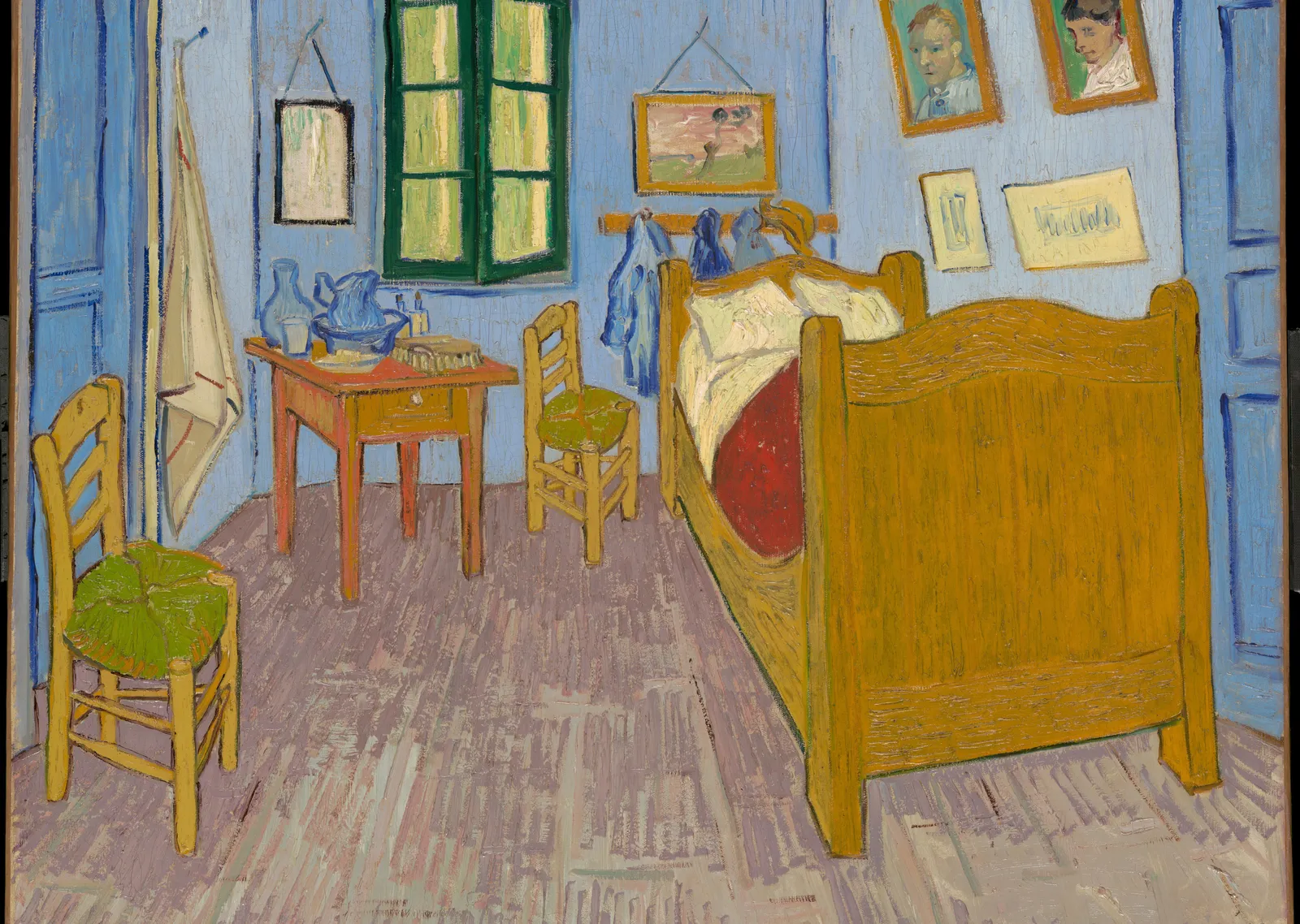 Arles'deki Yatak Odası - Van Gogh metal tablo