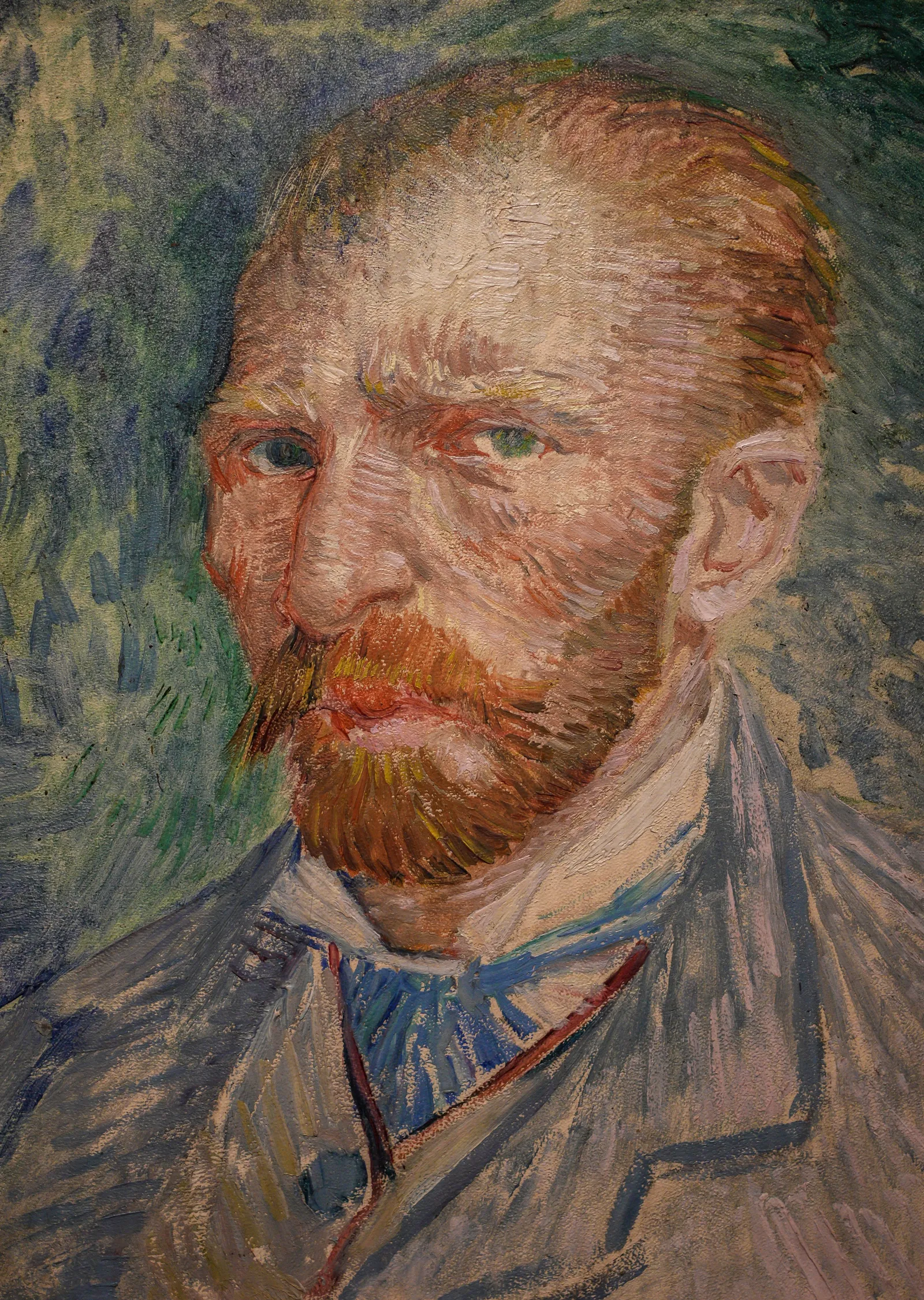 Kırmızı Sakallı Van Gogh Otoportresi metal tablo