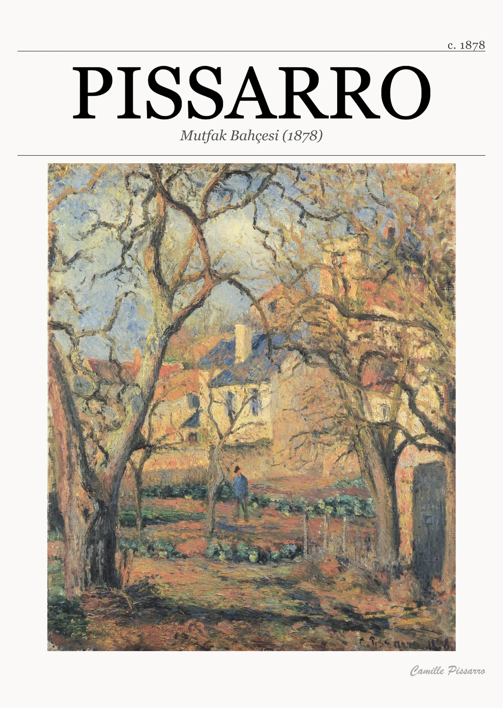 Mutfak Bahçesi (1878) metal tablo