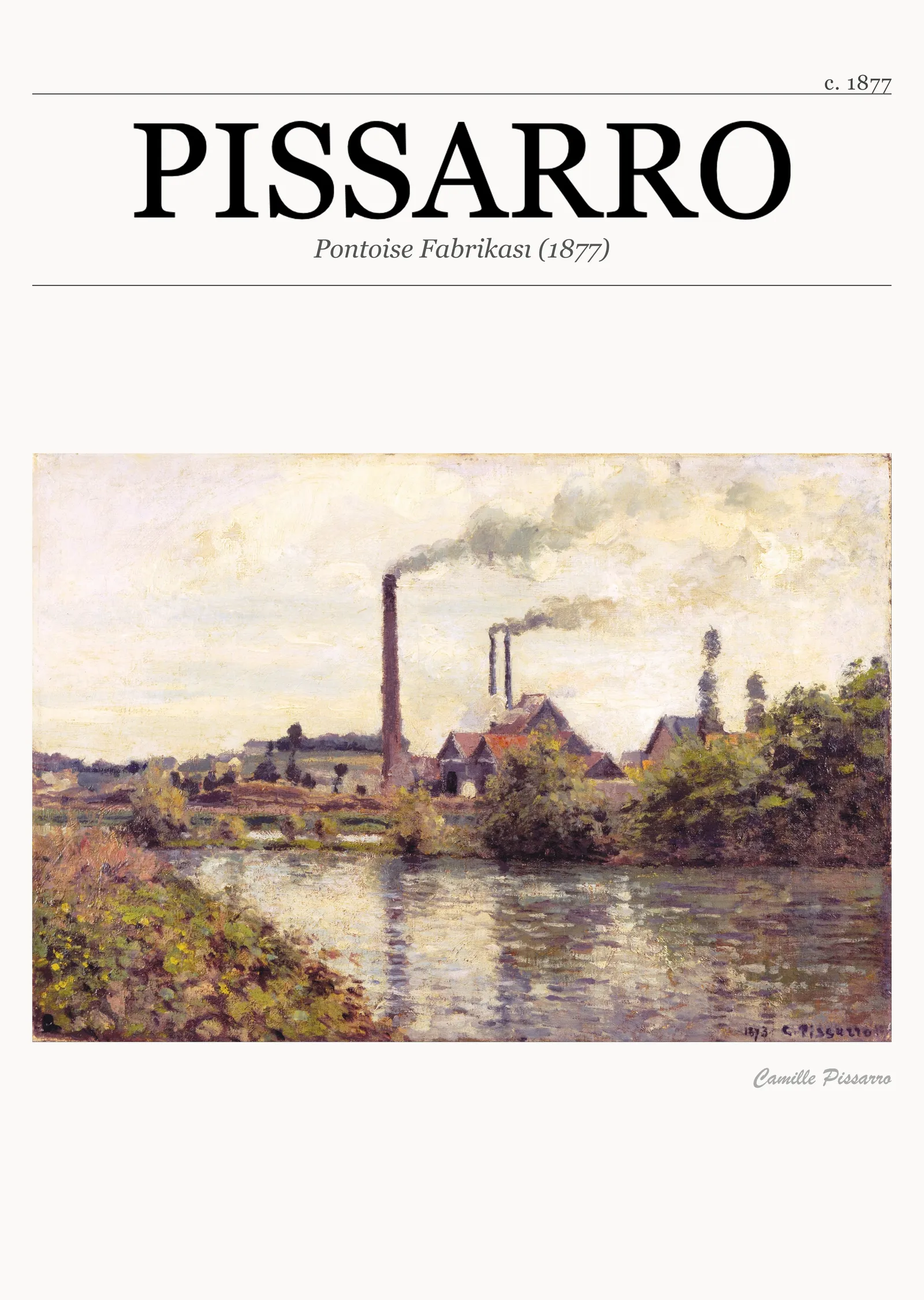 Pontoise Fabrikası (1877) metal tablo