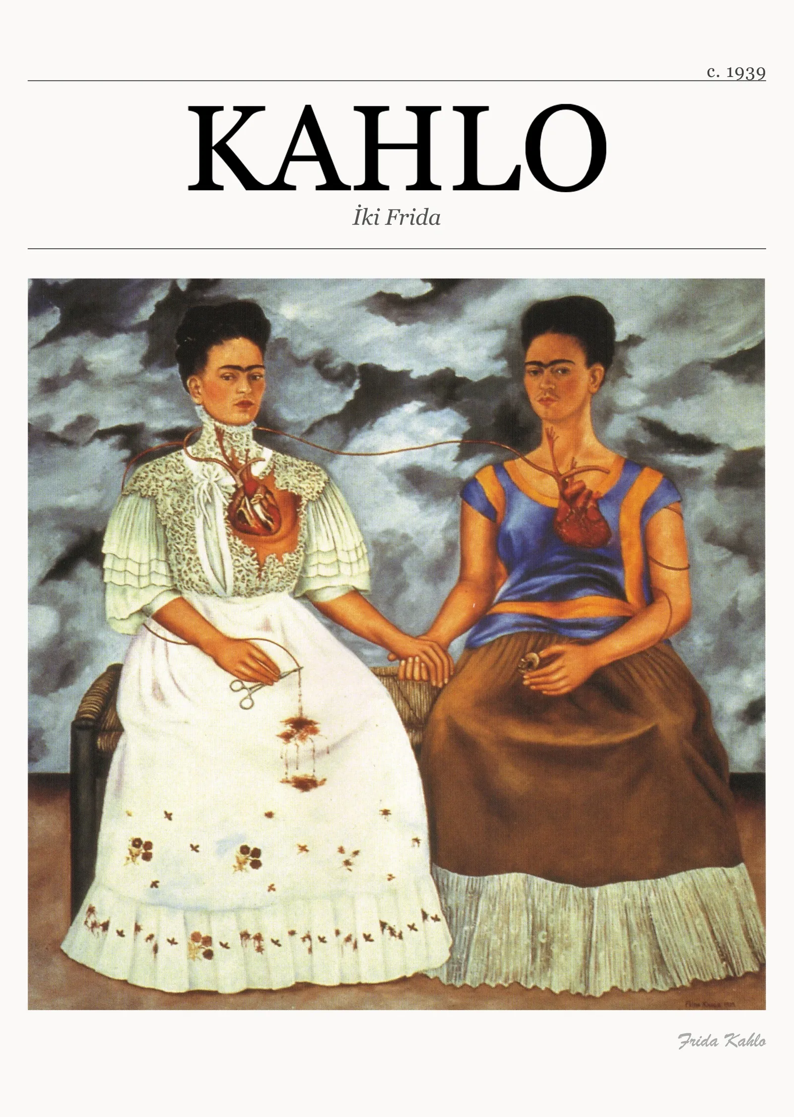 İki Frida metal tablo