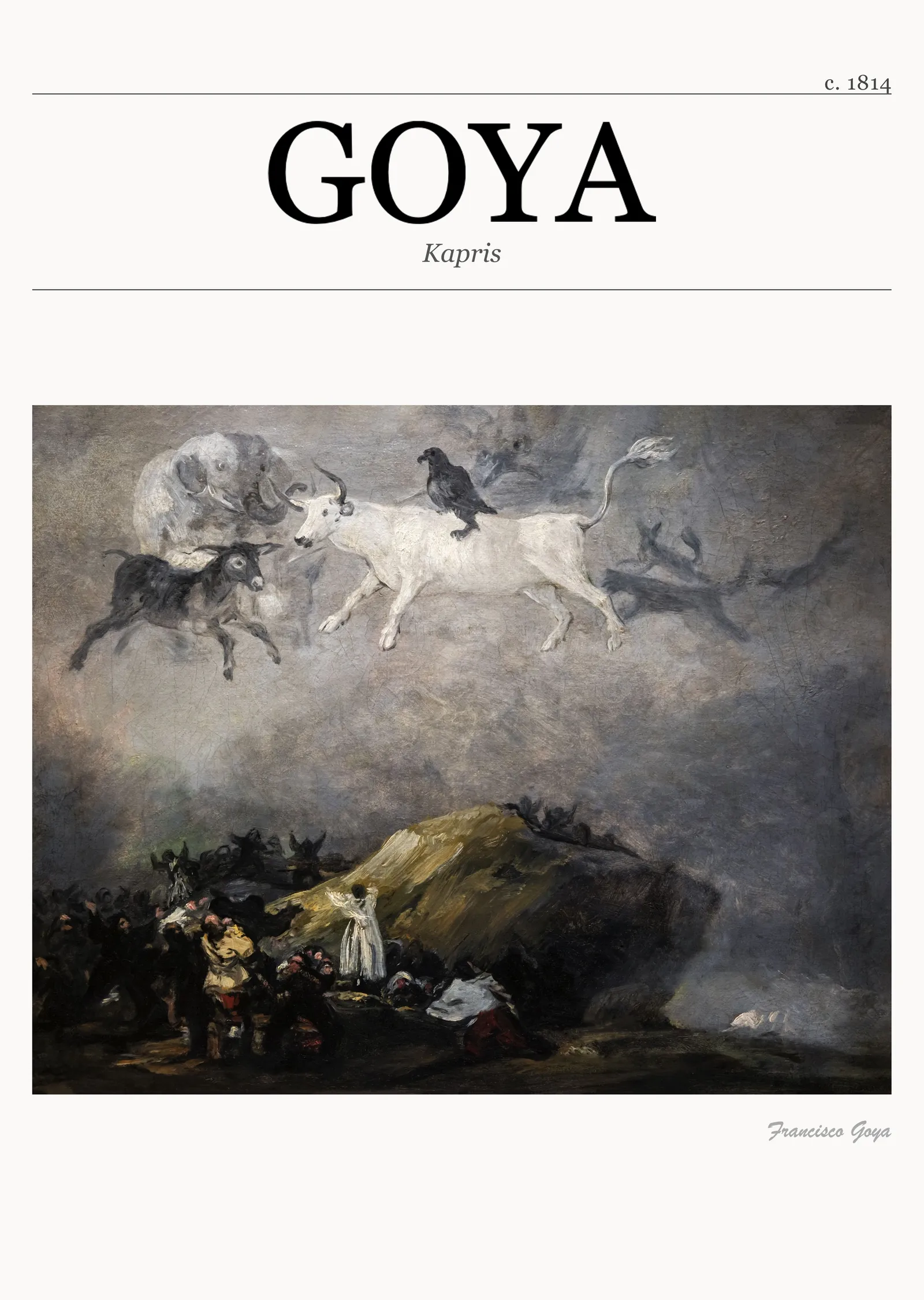 Kapris - Goya metal tablo