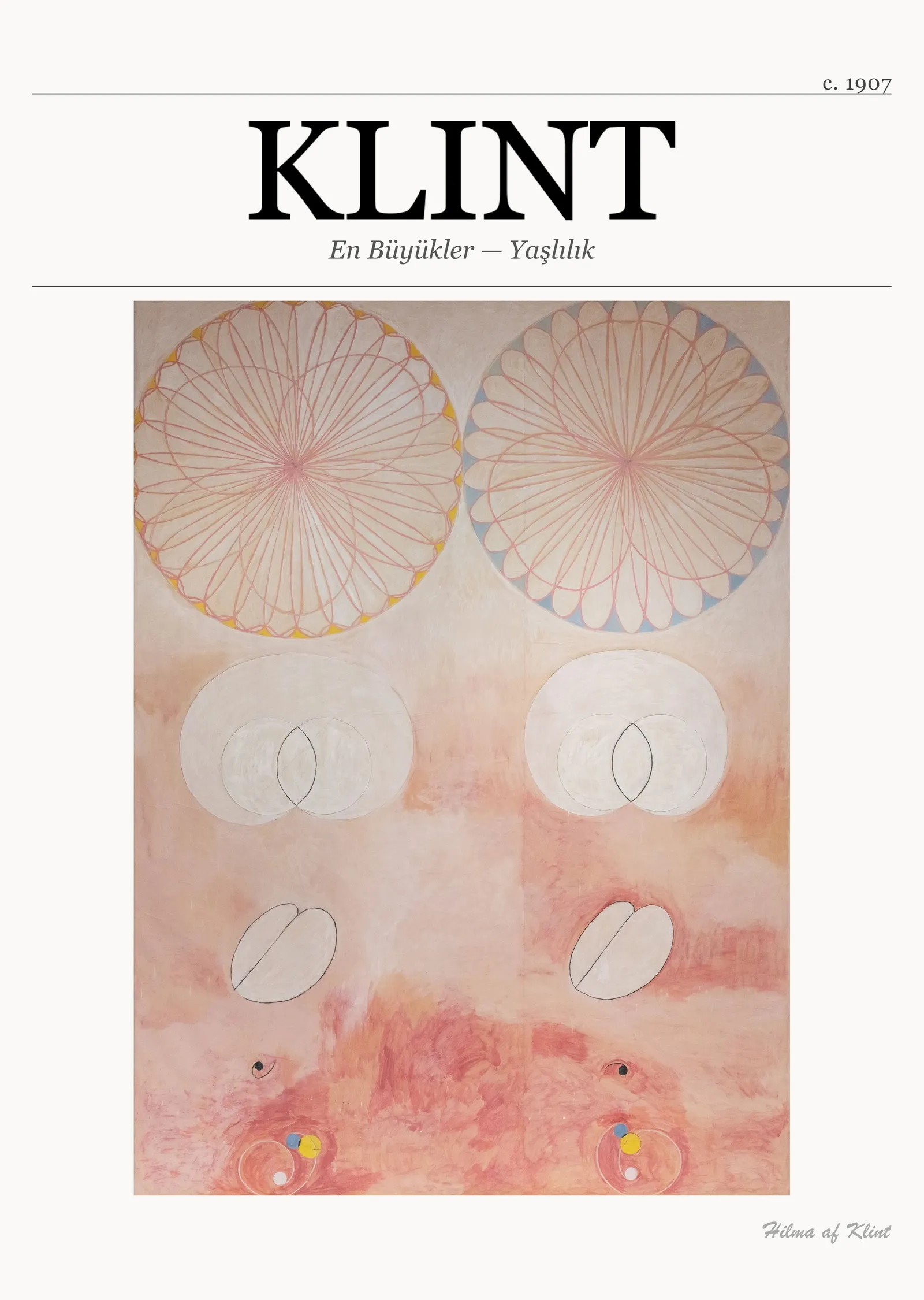 En Büyükler - Yaşlılık (Hilma af Klint) metal tablo