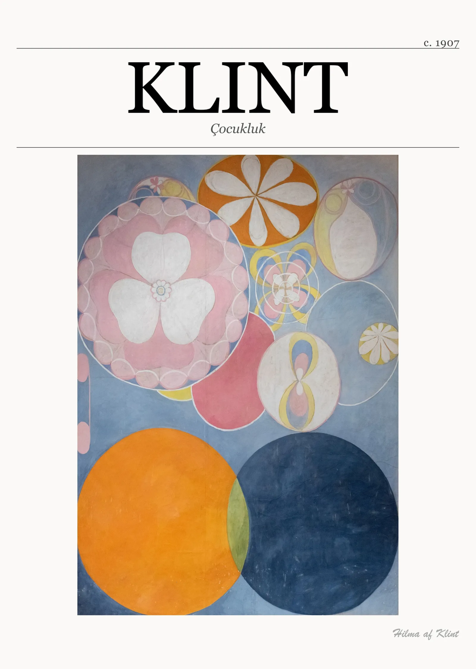 Çocukluk (Hilma af Klint) metal tablo